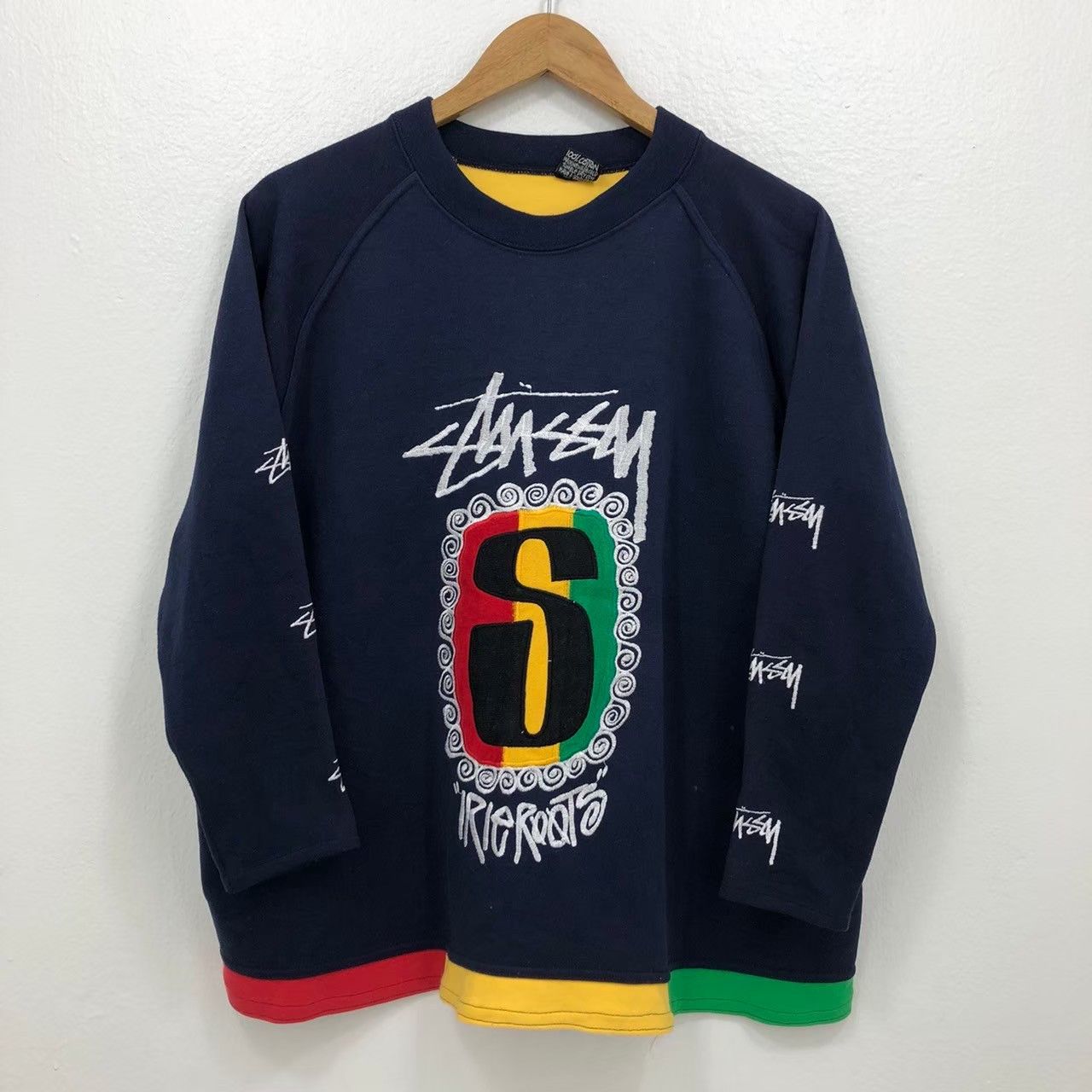Stussy × Vintage Vintage 90’s Stussy Feelin Irie Roots Vibrations Tribe BN Size US M / EU 48-50 / 2 - 4 Thumbnail
