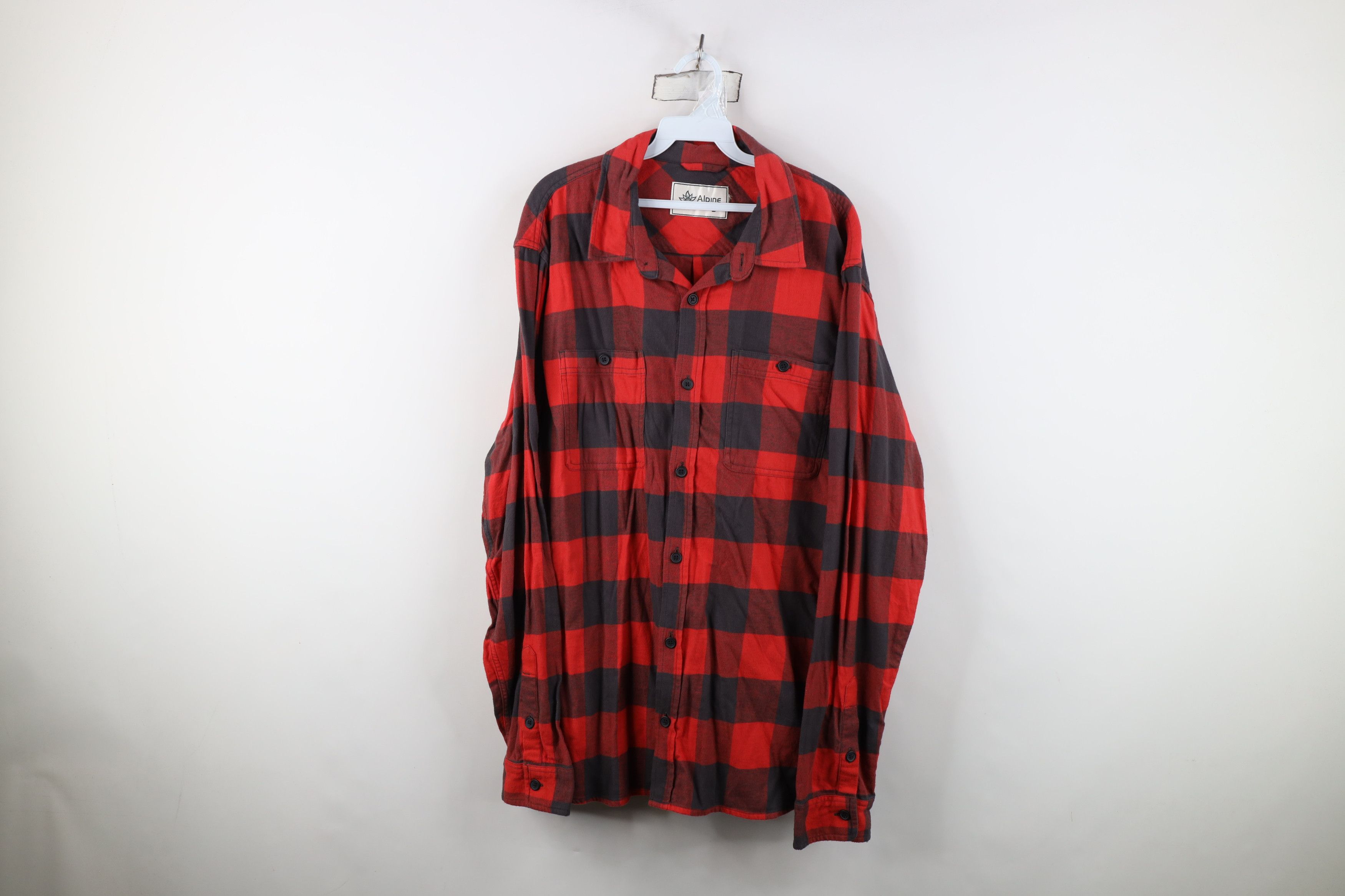 Vintage Vintage 90s Streetwear Flannel Collared Button Shirt Plaid Size US XXL / EU 58 / 5 - 1 Thumbnail