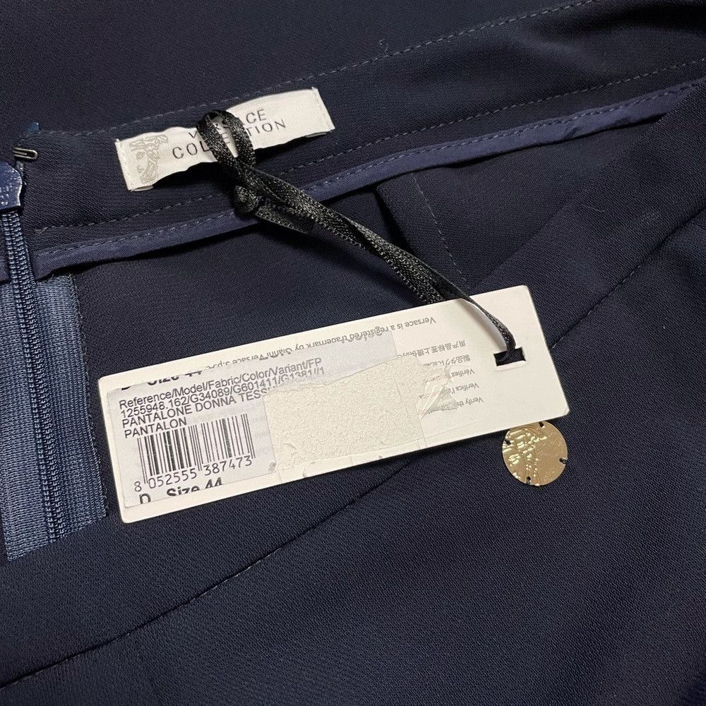 Versace NWT New $334 VERSACE COLLECTION Casual pants Navy Size 44 U Size 30" / US 8 / IT 44 - 6 Thumbnail