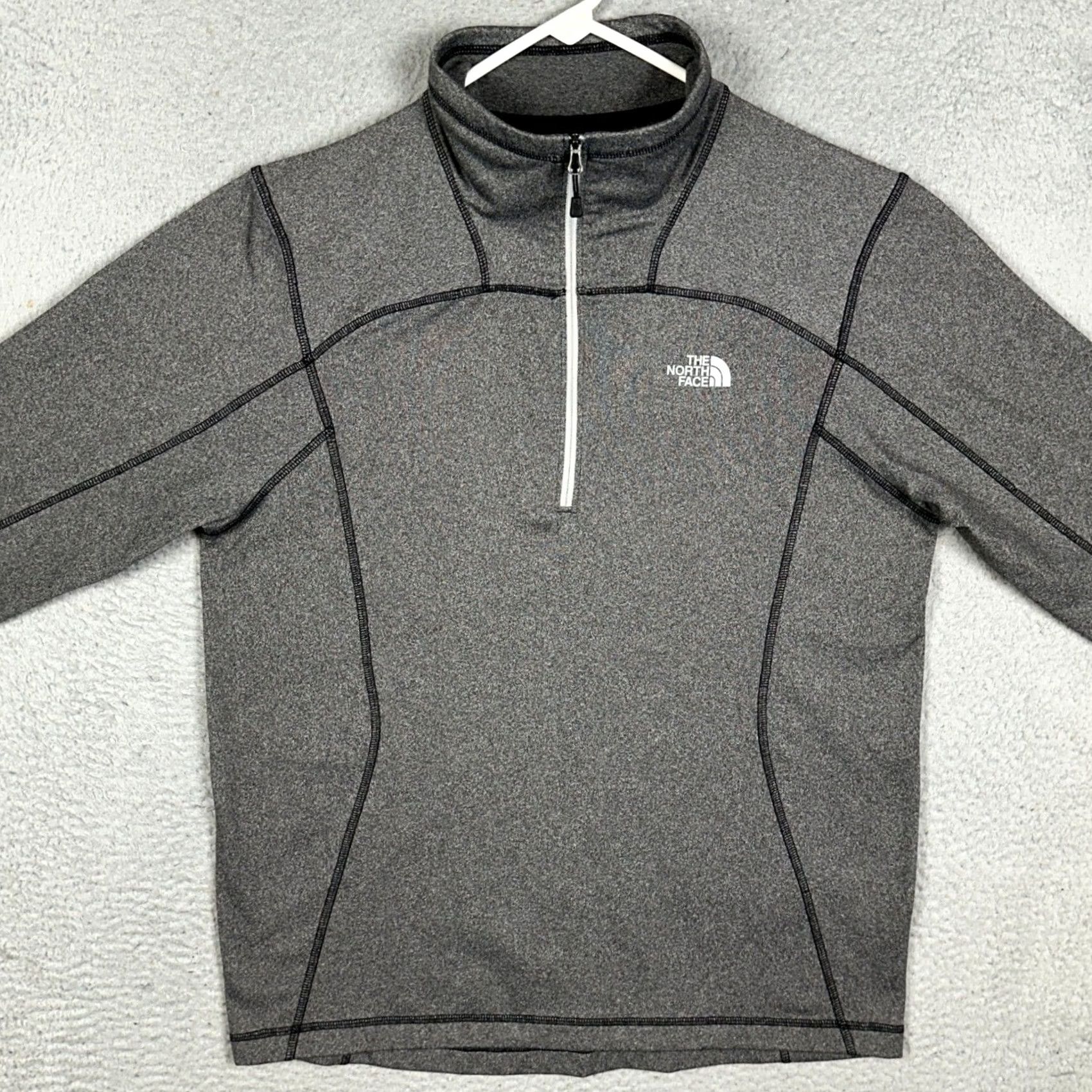 The North Face The North Face Sweatshirt Mens M Gray Quarter Zip Pullover Hiking Outdoor Collection Size US M / EU 48-50 / 2 - 3 Thumbnail