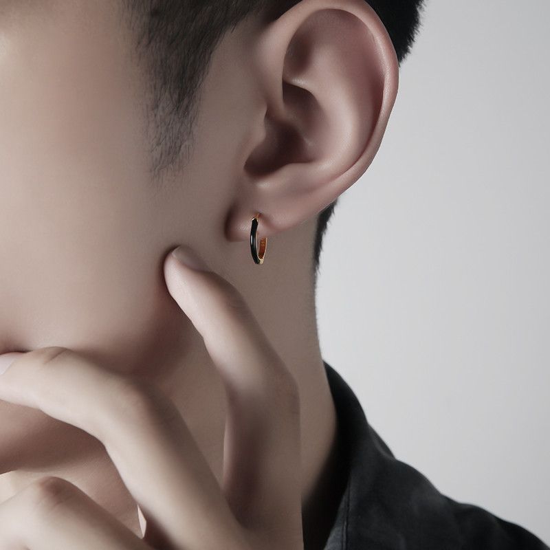 Jewelry × Sterling Silver One pairs Modern Earrings Gothic Punk Chrome Jewelry Spike Size ONE SIZE - 1 Thumbnail