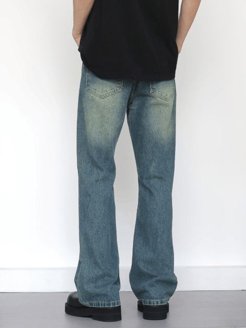Japanese Brand × Jean America retro cleanfit loose versatile straight flared jean Size US 32 / EU 48 - 4 Thumbnail