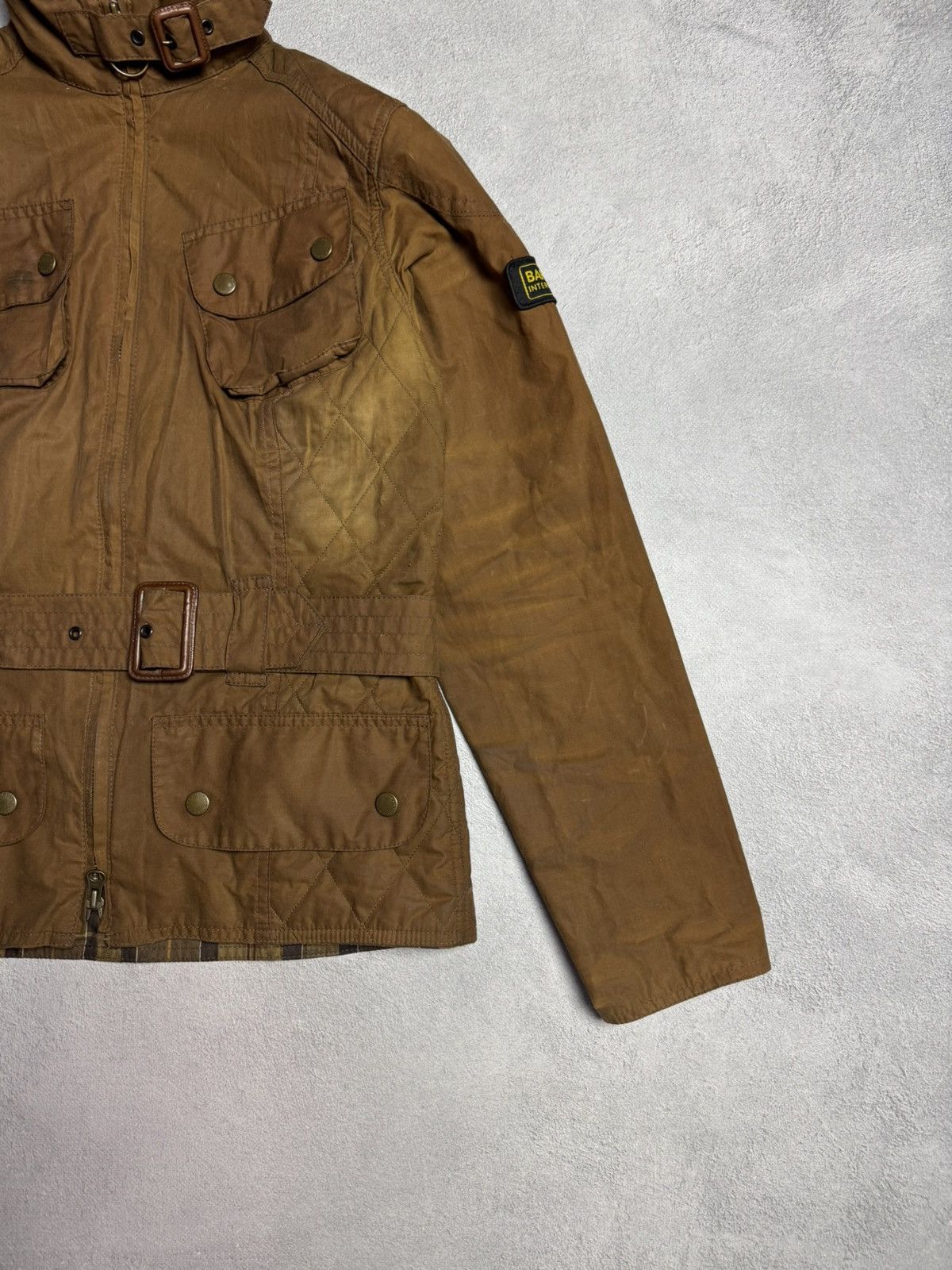 Barbour Barbour International Flyweight Biker Wax Cotton Jacket Size M / US 6-8 / IT 42-44 - 5 Thumbnail