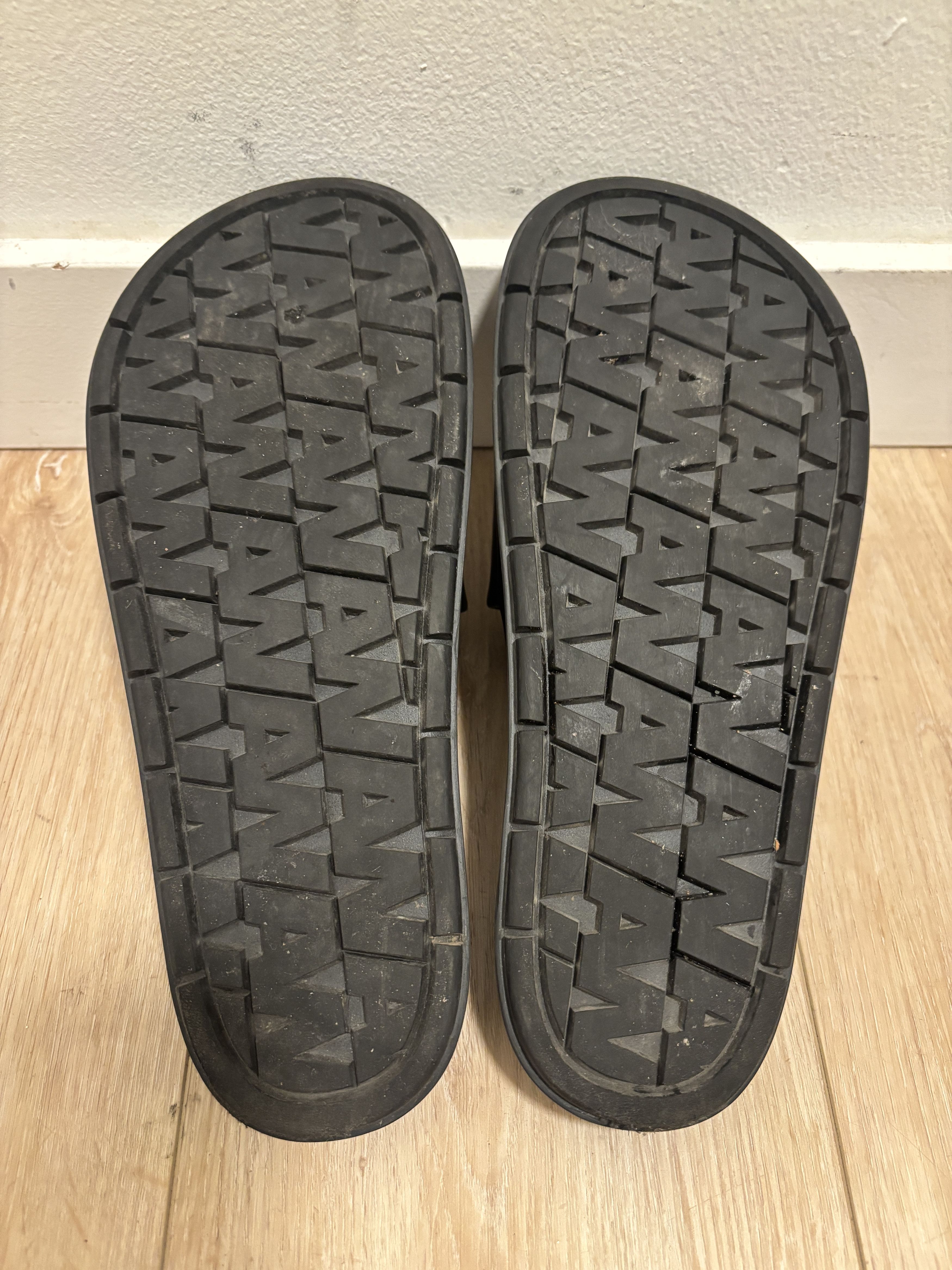 Alexander McQueen Alexander Wang x H&M Black Leather Slides - 10 Size US 10 / EU 43 - 11 Thumbnail