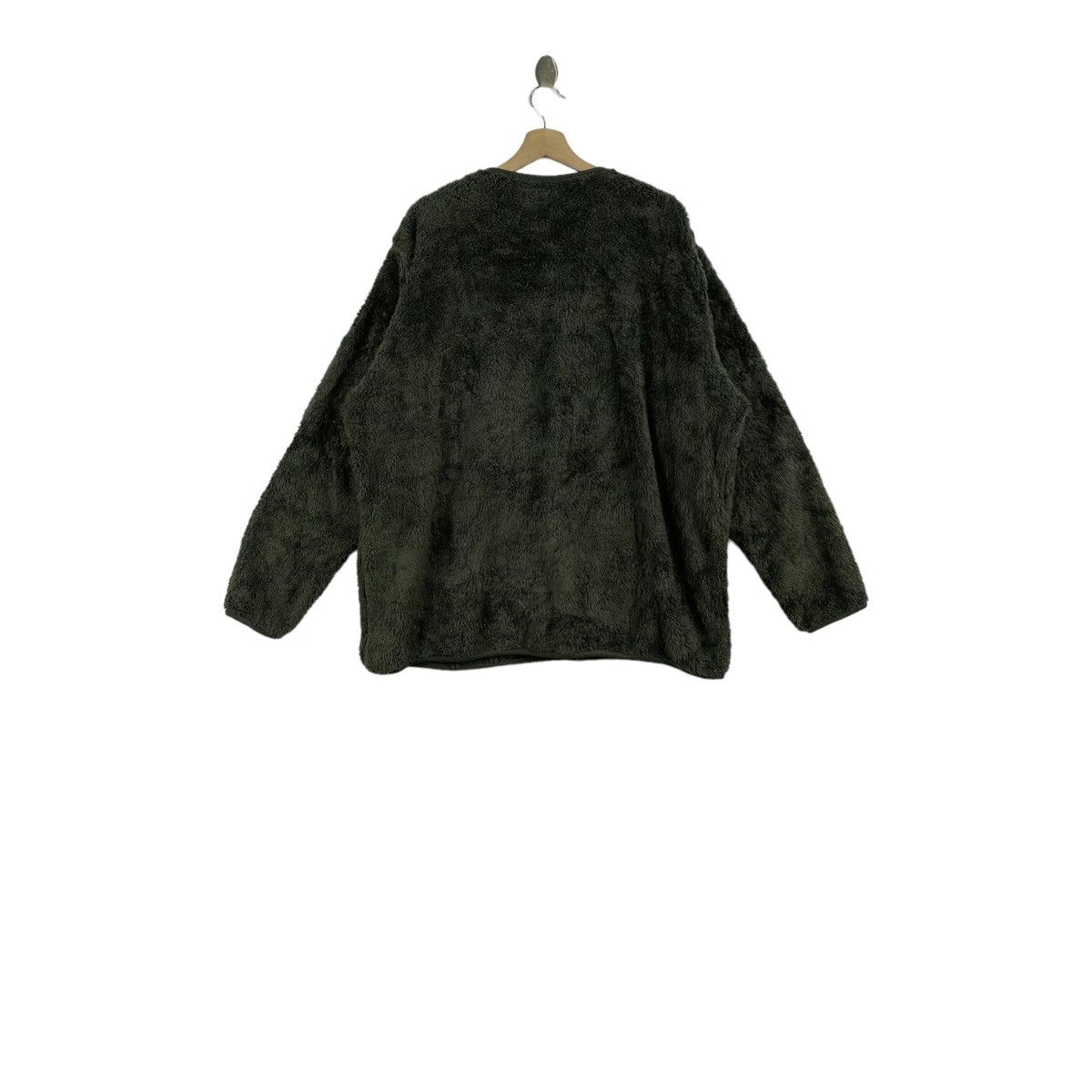 Uniqlo × White Mountaineering WHITE MOUNTAINEERING x UNIQLO Sherpa Fleece Khaki Sweatshirt Size US XXL / EU 58 / 5 - 2 Thumbnail