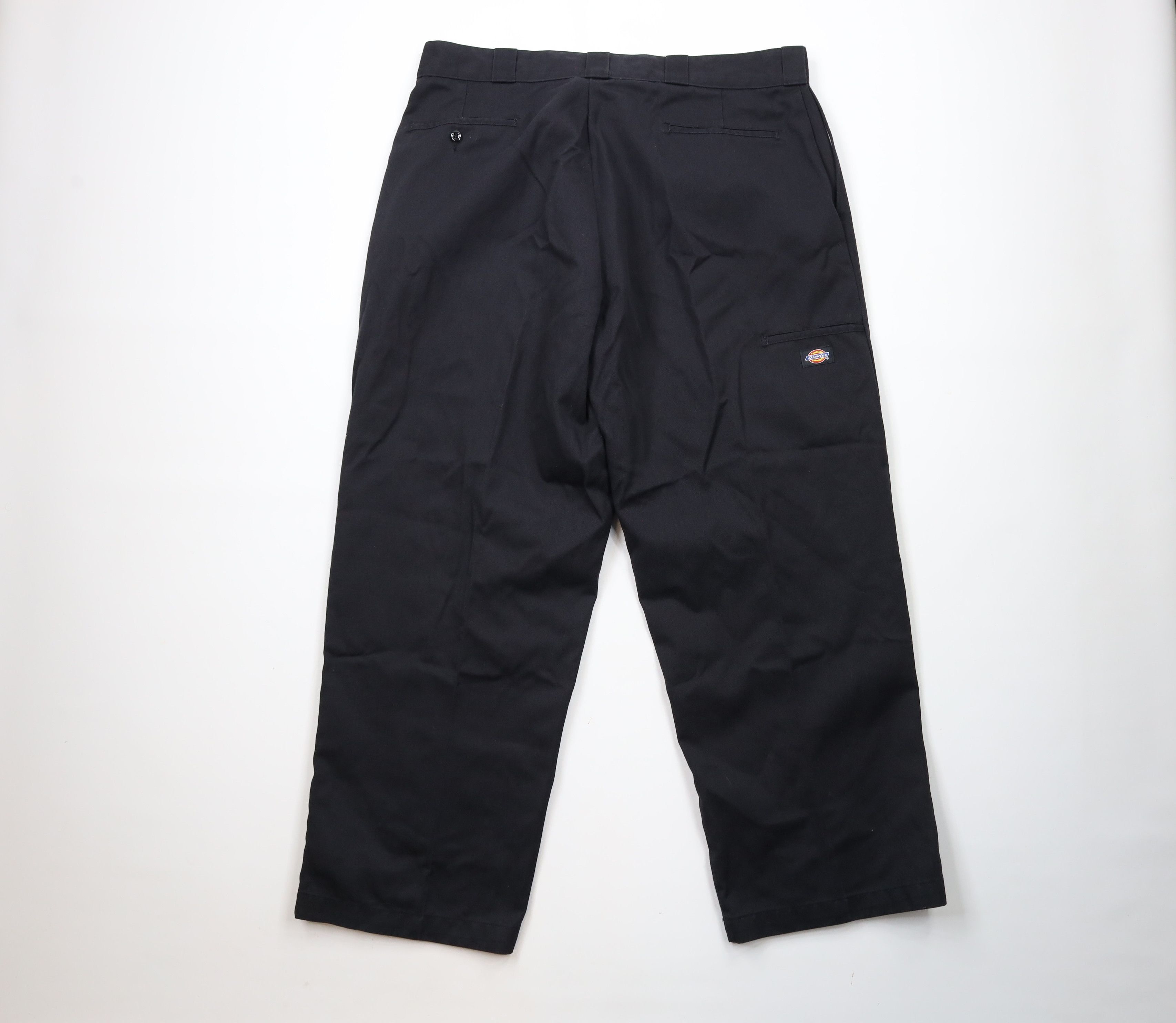Dickies × Vintage Vintage 90s Dickies Double Knee Wide Leg Pants Black USA Size US 40 / EU 56 - 9 Thumbnail