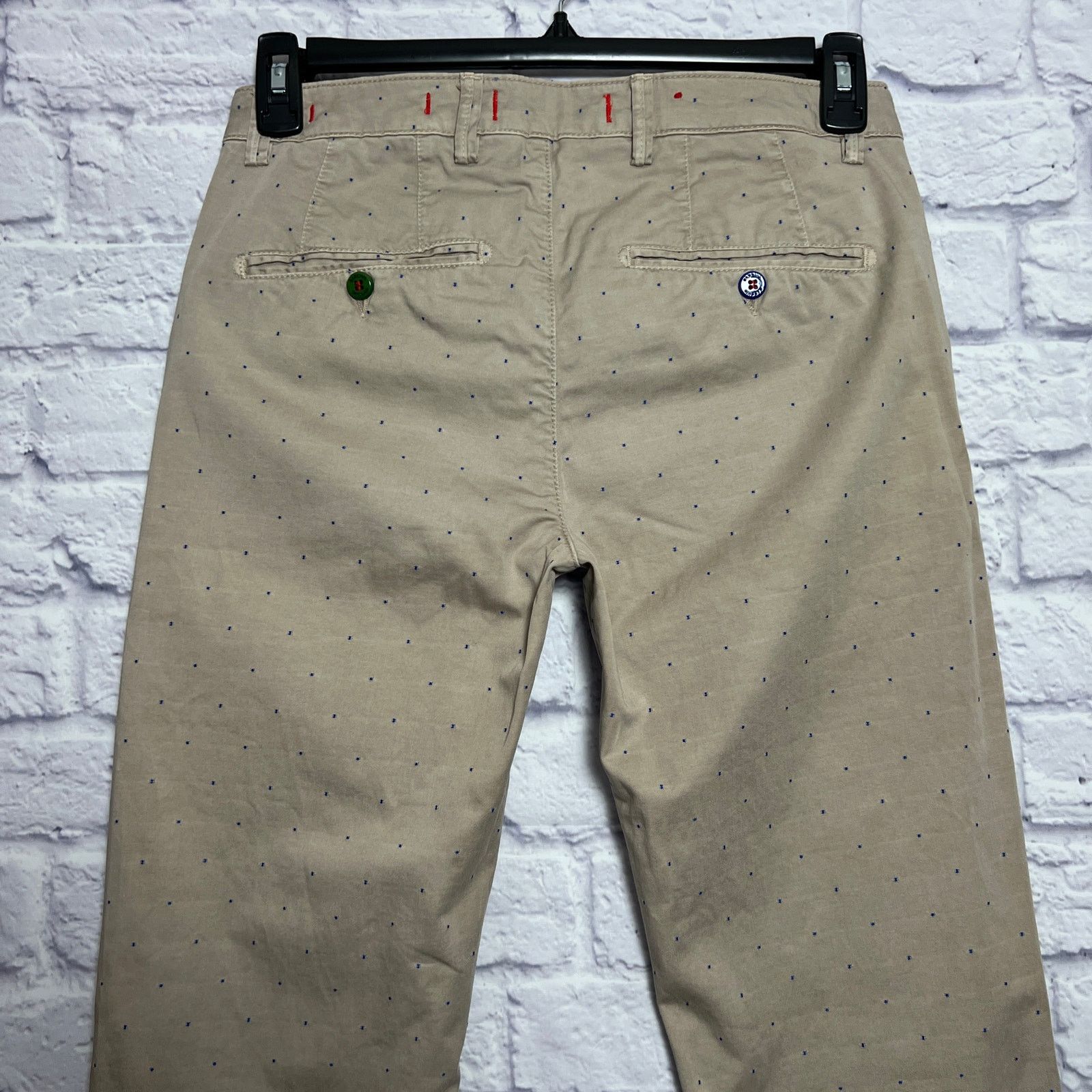 Other Baronio Sportive Slim Chino Khaki Micro Dot Size 30x28 Size US 30 / EU 46 - 9 Thumbnail