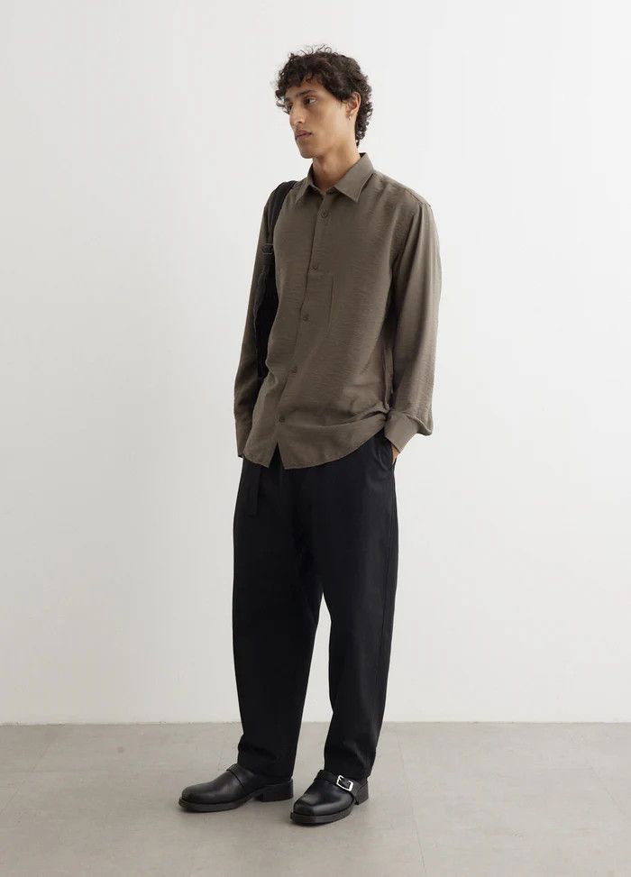 Lemaire Lemaire Belted Carrot Pants Trousers - Black Cotton Size US 32 / EU 48 - 10 Thumbnail