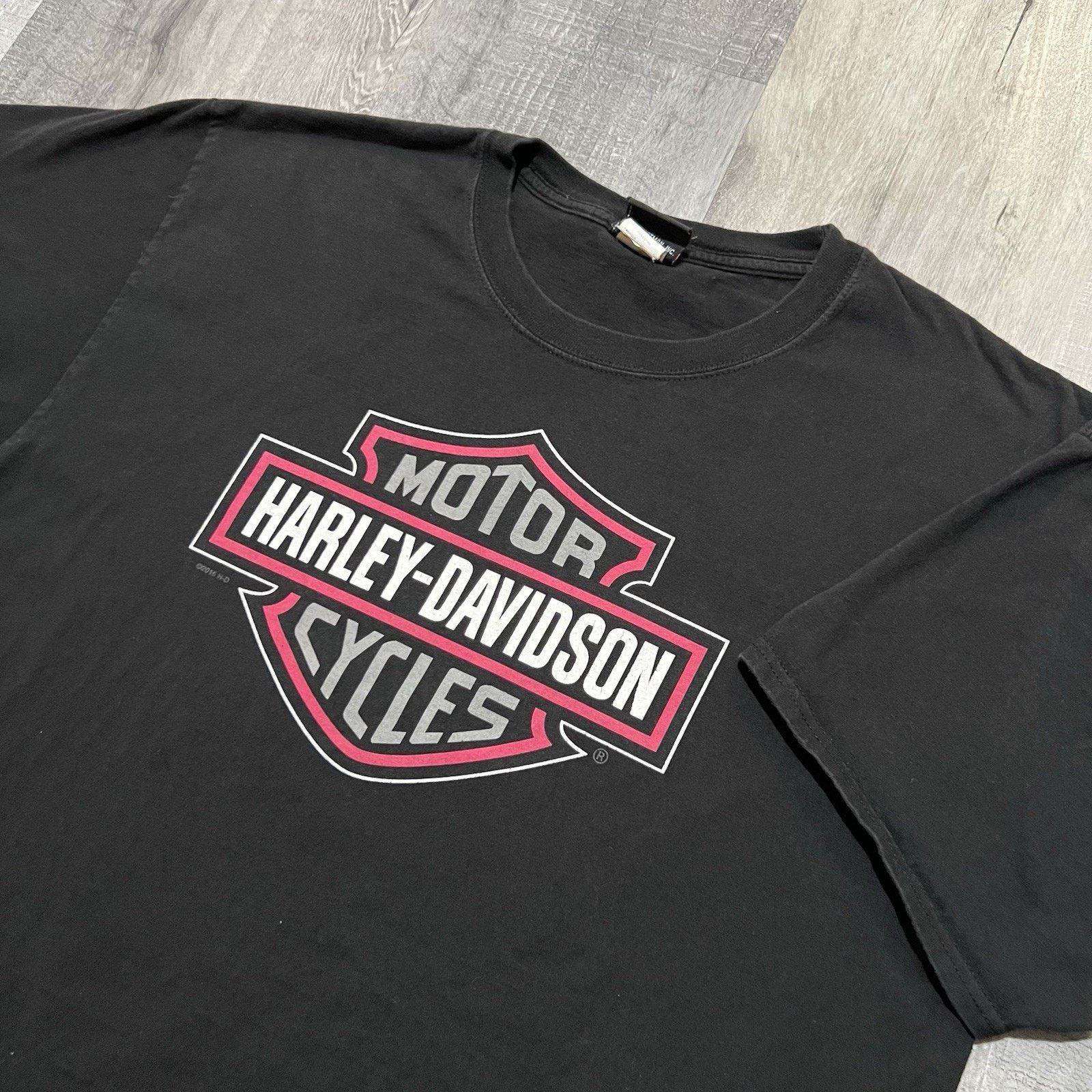 Harley Davidson Harley Davidson Pink Logo Charleston South Carolina T Shirt Size US XL / EU 56 / 4 - 3 Thumbnail
