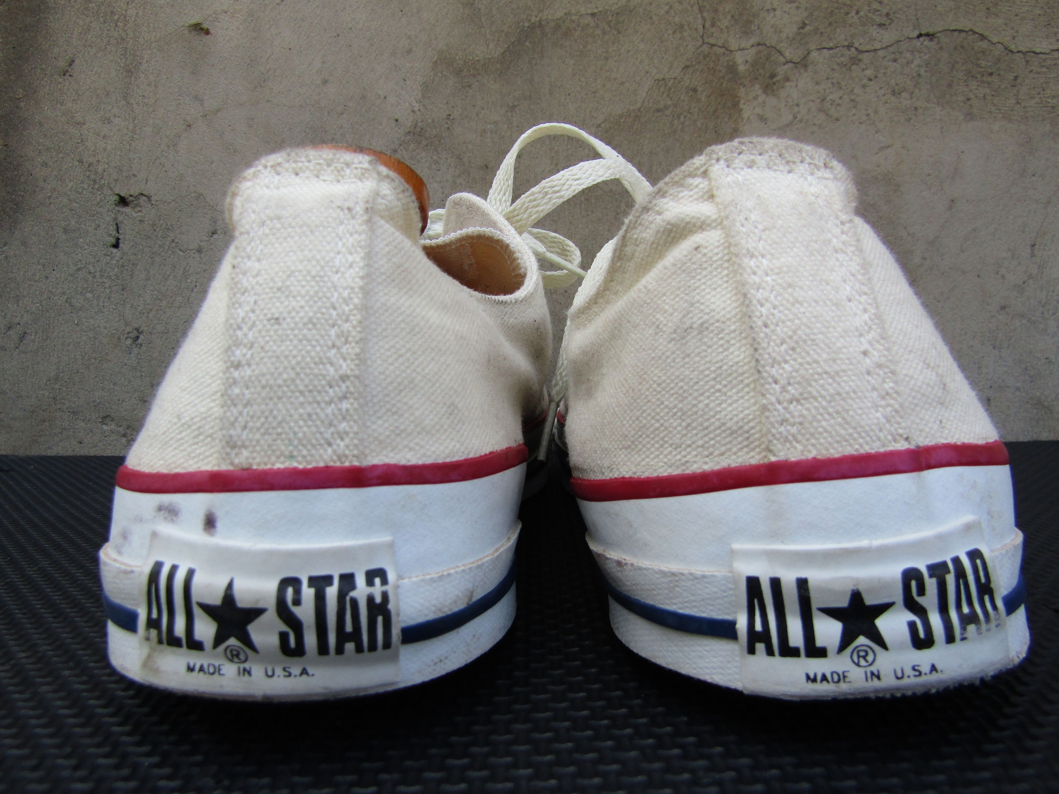 Converse × Vintage Vintage Converse Chuck Taylor White Low Top 1990s Mens Made Size US 12.5 / EU 45-46 - 5 Thumbnail