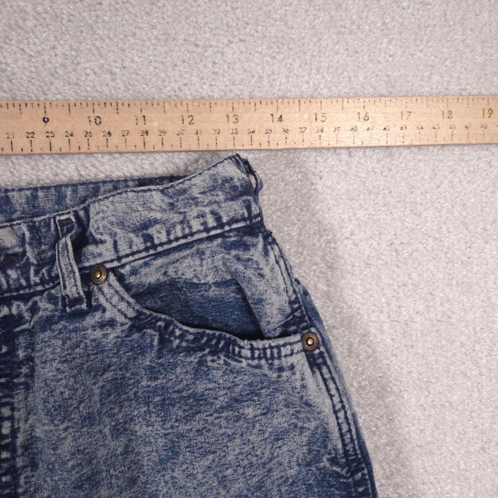 Lee VINTAGE Lee Jeans Womens 11 Medium Blue Acid Wash High Rise Mom Tapered 80s Size 32" / US 10 / IT 46 - 7 Thumbnail