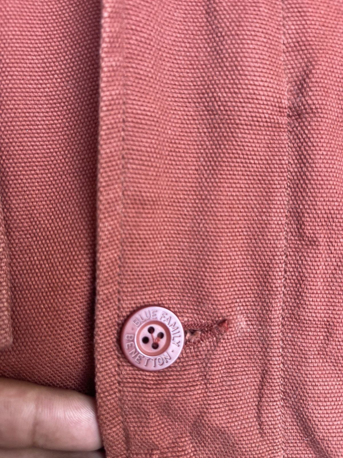 Benetton Benetton Sanforized Red Hooded Jacket – Colorful Knit Lining Size US L / EU 52-54 / 3 - 5 Thumbnail