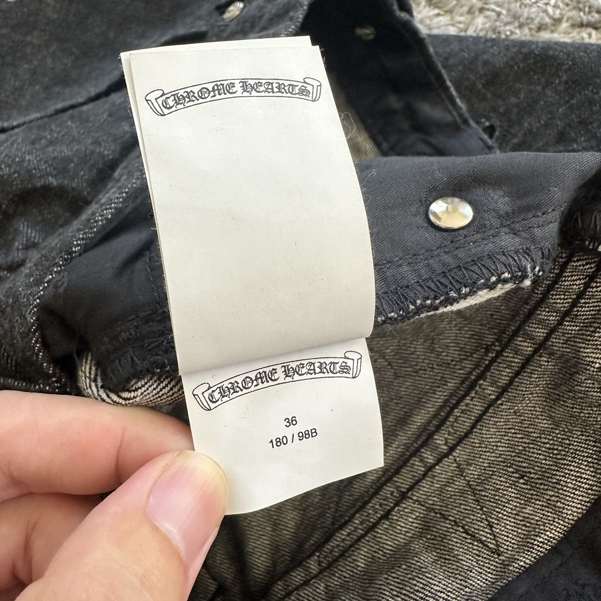 Chrome Hearts Chrome Hearts Black Double Knee Star Patches Denim Size US 36 / EU 52 - 13 Thumbnail