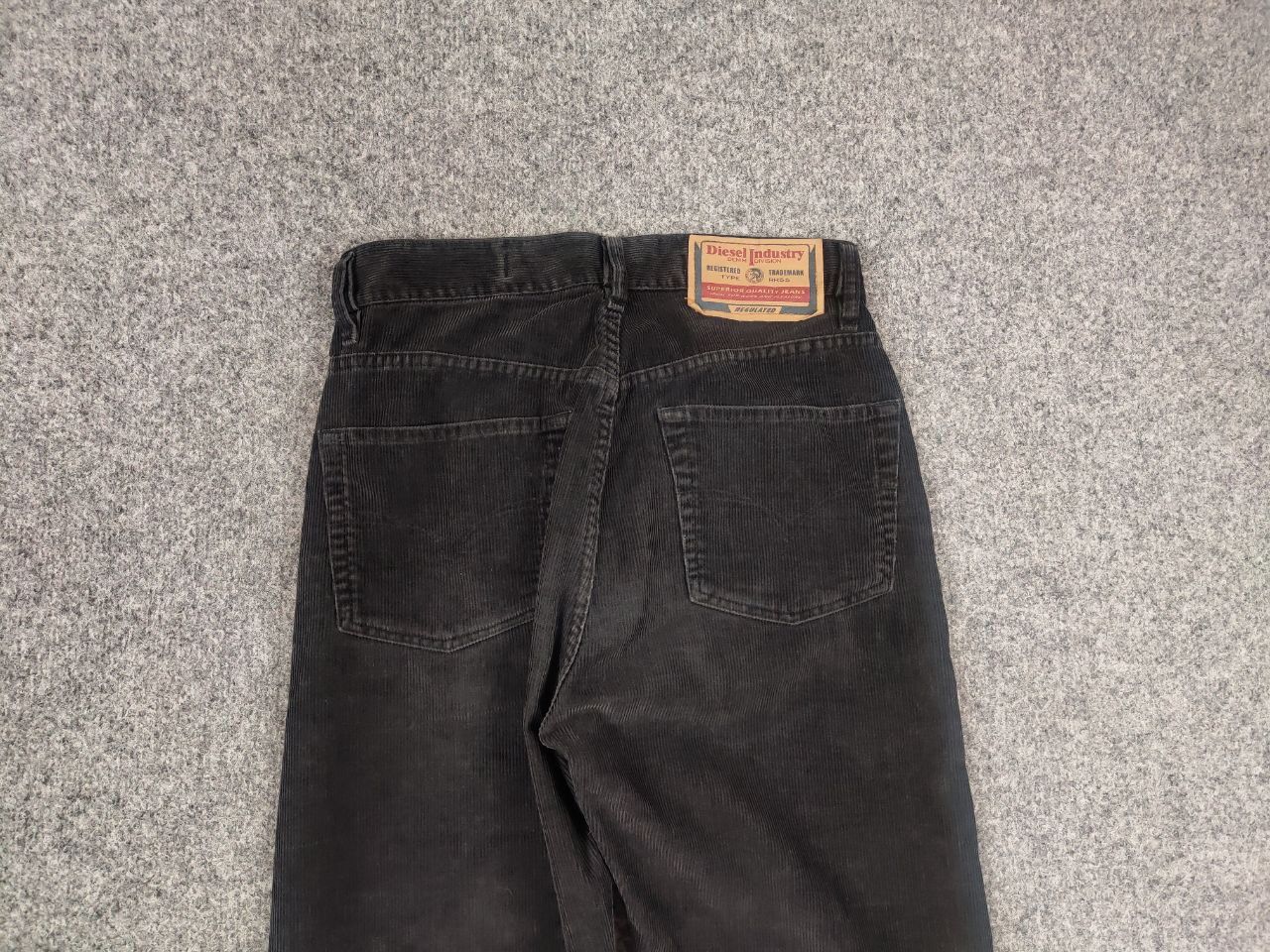 Diesel Vintage Diesel 90's Dark Gray Corduroy Trouser Pants Size US 30 / EU 46 - 9 Thumbnail
