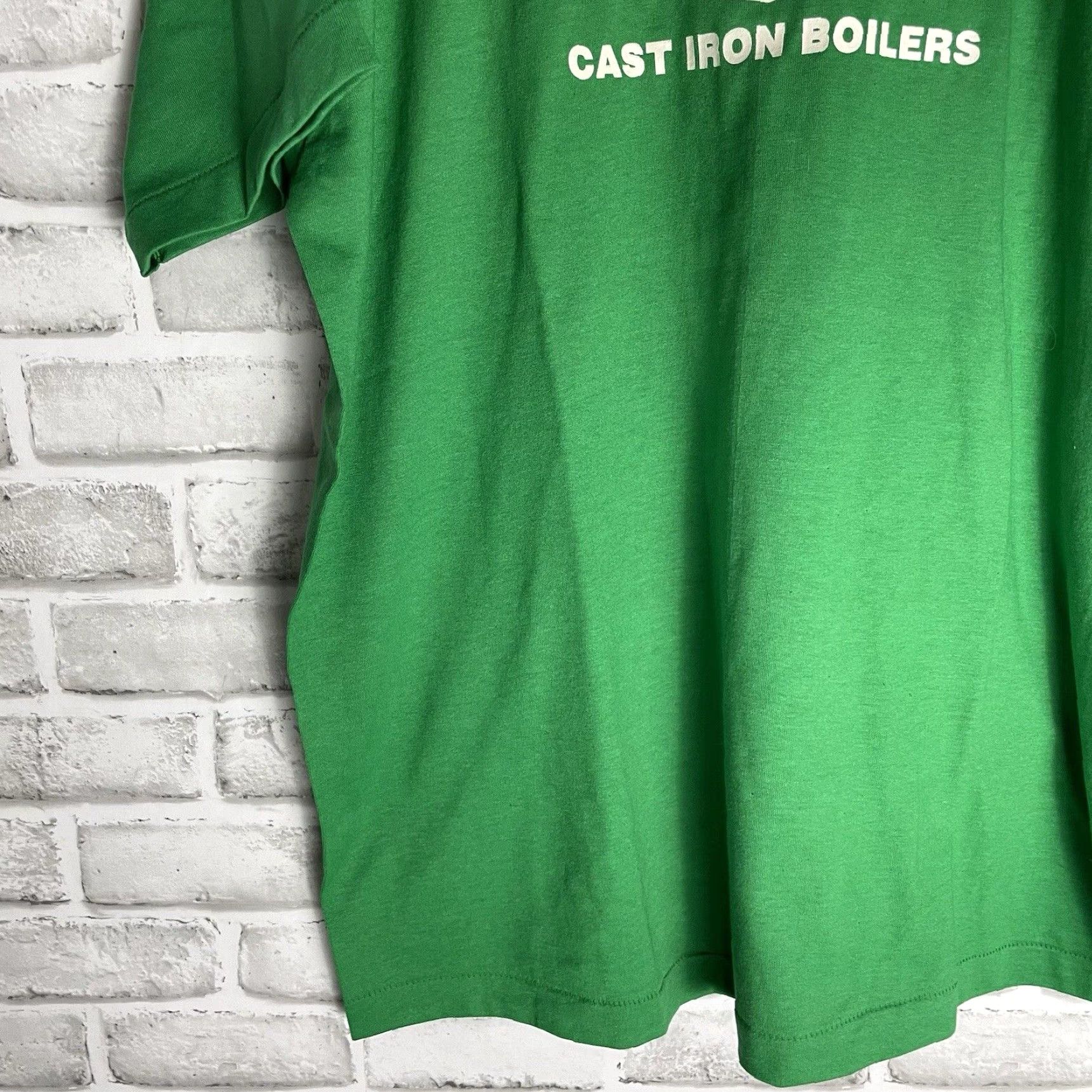 Vintage VINTAGE Best USA Graphic T-Shirt Men XL Green Cotton 90s Single Stitch Size US XL / EU 56 / 4 - 3 Thumbnail
