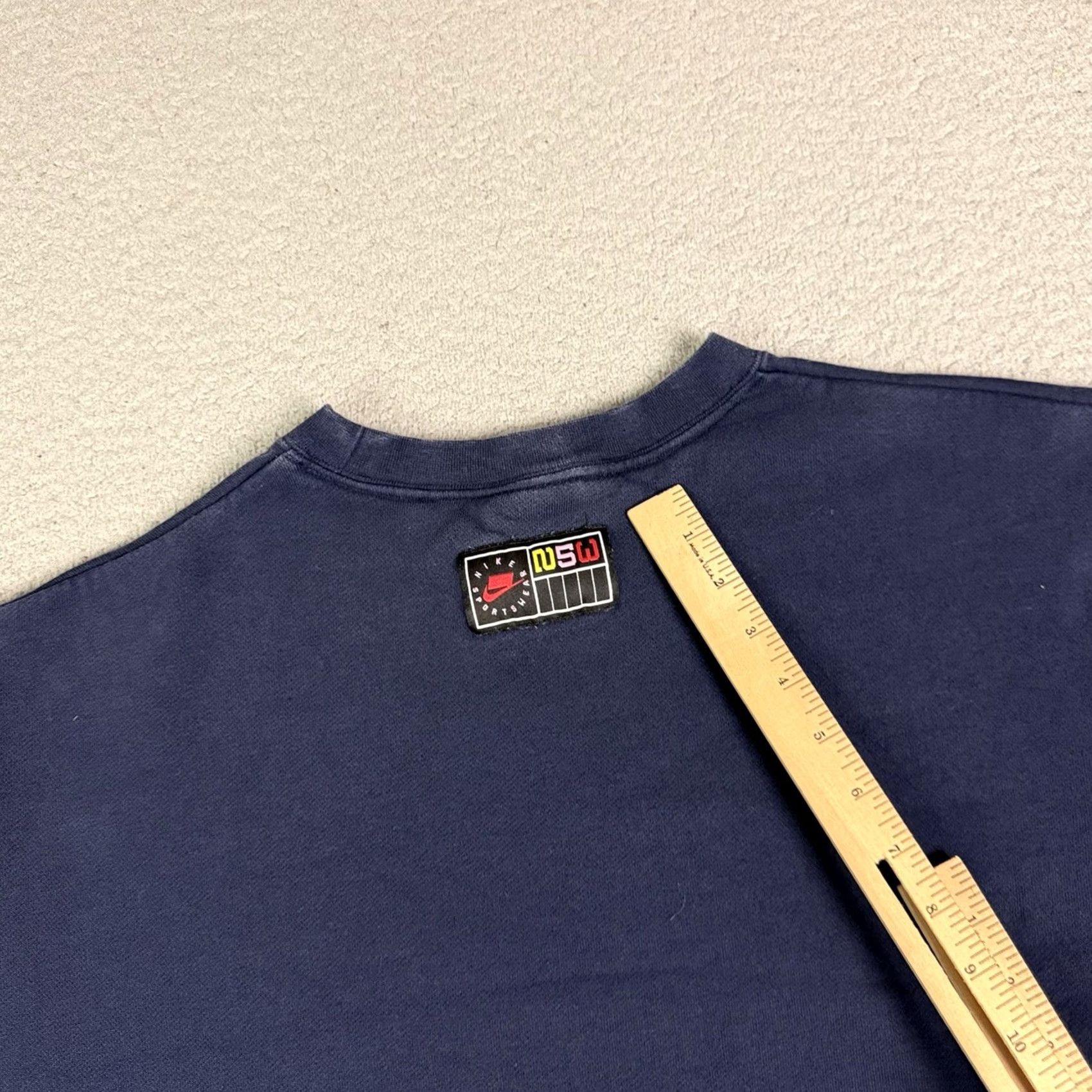 Nike Nike Sportswear Sweatshirt Womens Medium Blue Logo Oversized Pullover Shirt Size M / US 6-8 / IT 42-44 - 6 Thumbnail