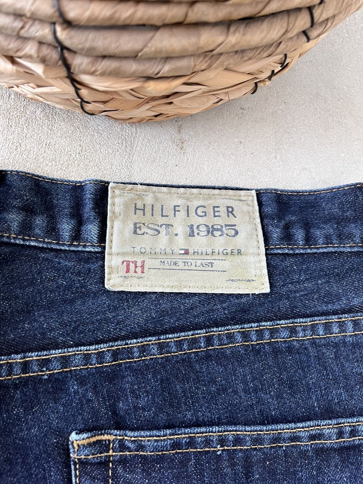 Tommy Hilfiger 00s Vintage Tommy Hilfiger Denim Jeans Navy Pants straigh Size US 34 / EU 50 - 18 Thumbnail