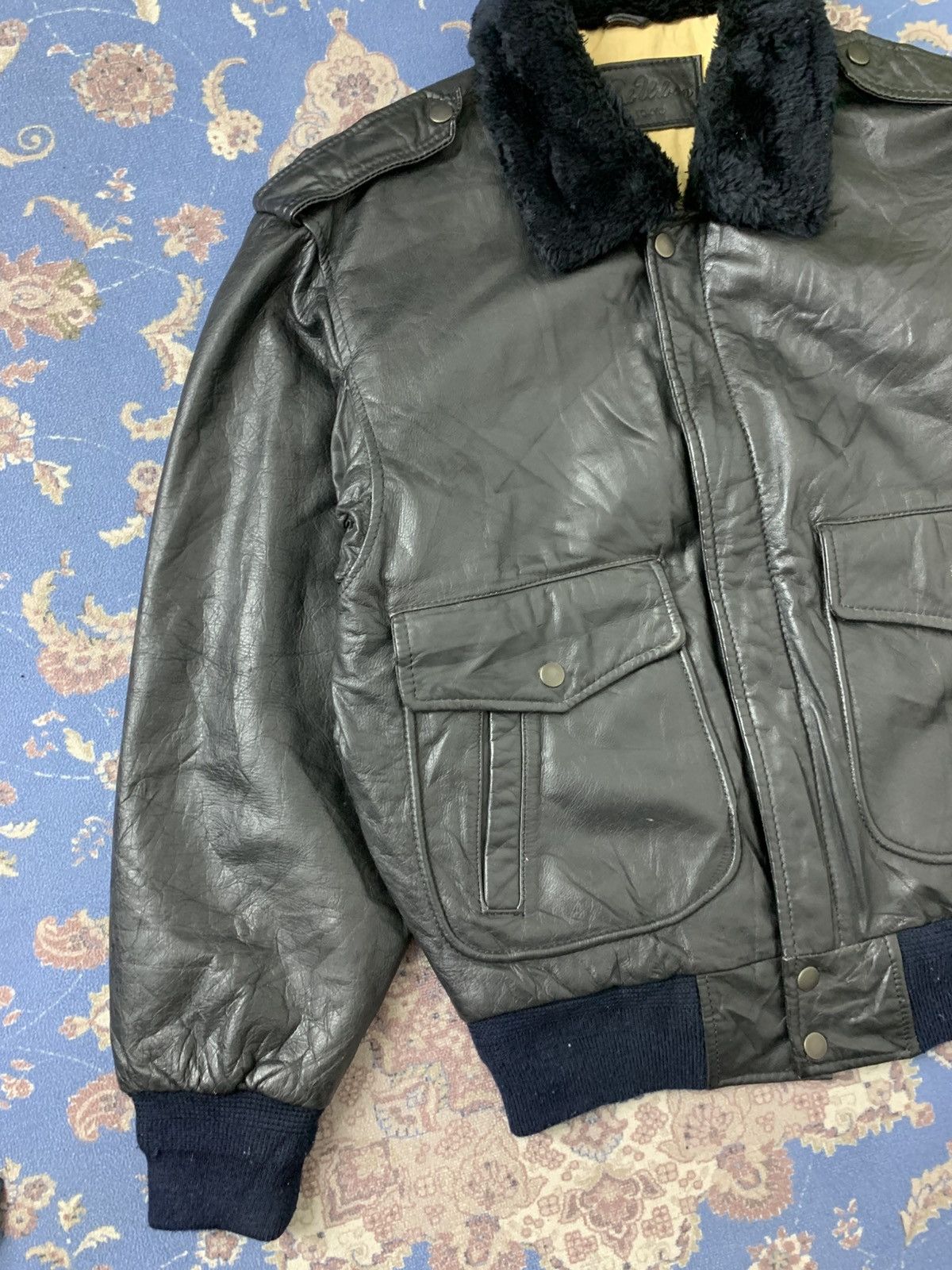 Genuine Leather Vintage SUB URBAN Tokyo Leather Flight MA-1 Aero Lewis Size US M / EU 48-50 / 2 - 5 Thumbnail