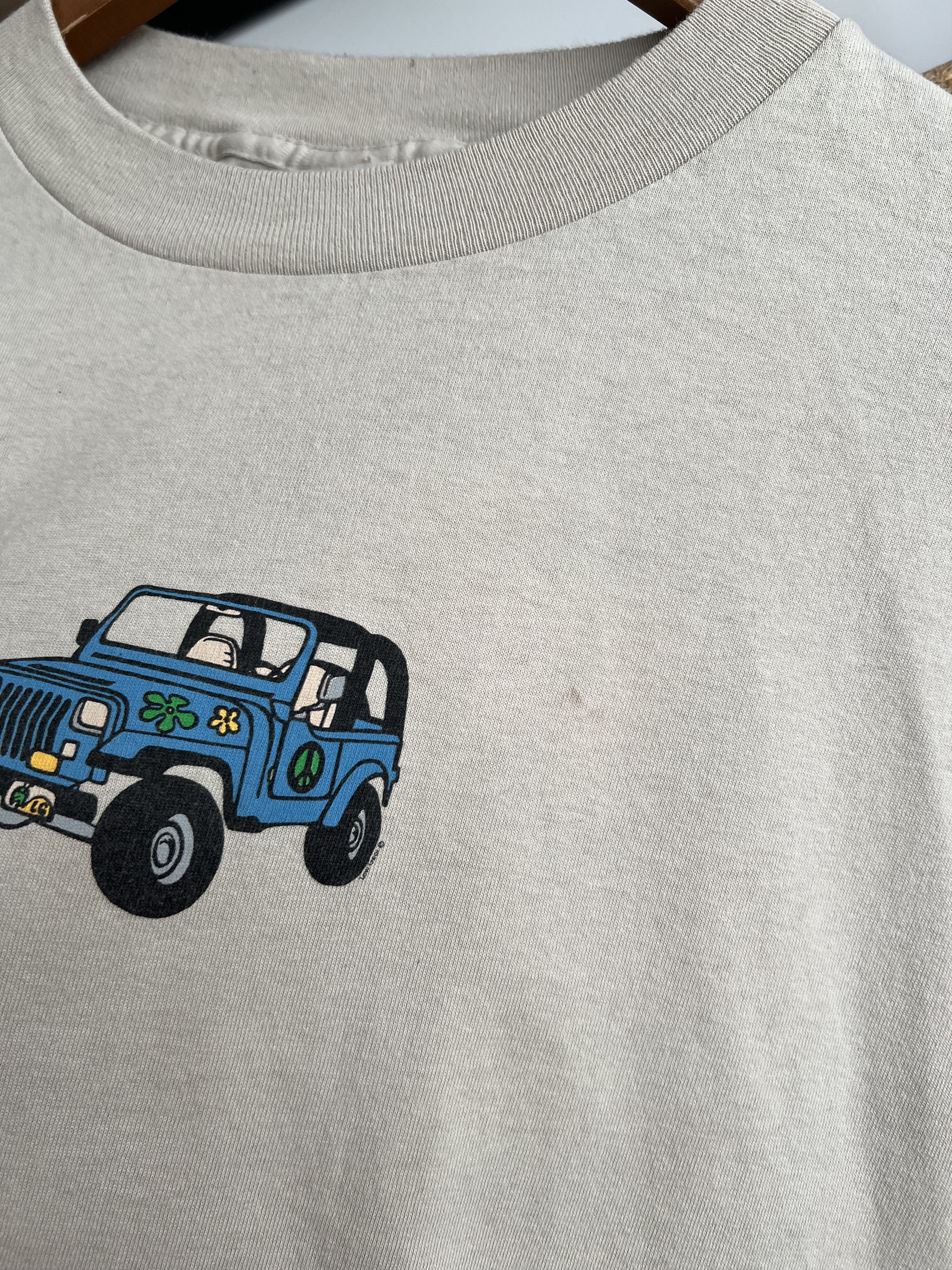 Vintage Vintage 90s Jeep Live The Life You Love Peace Hippy Promo Size US XL / EU 56 / 4 - 9 Thumbnail