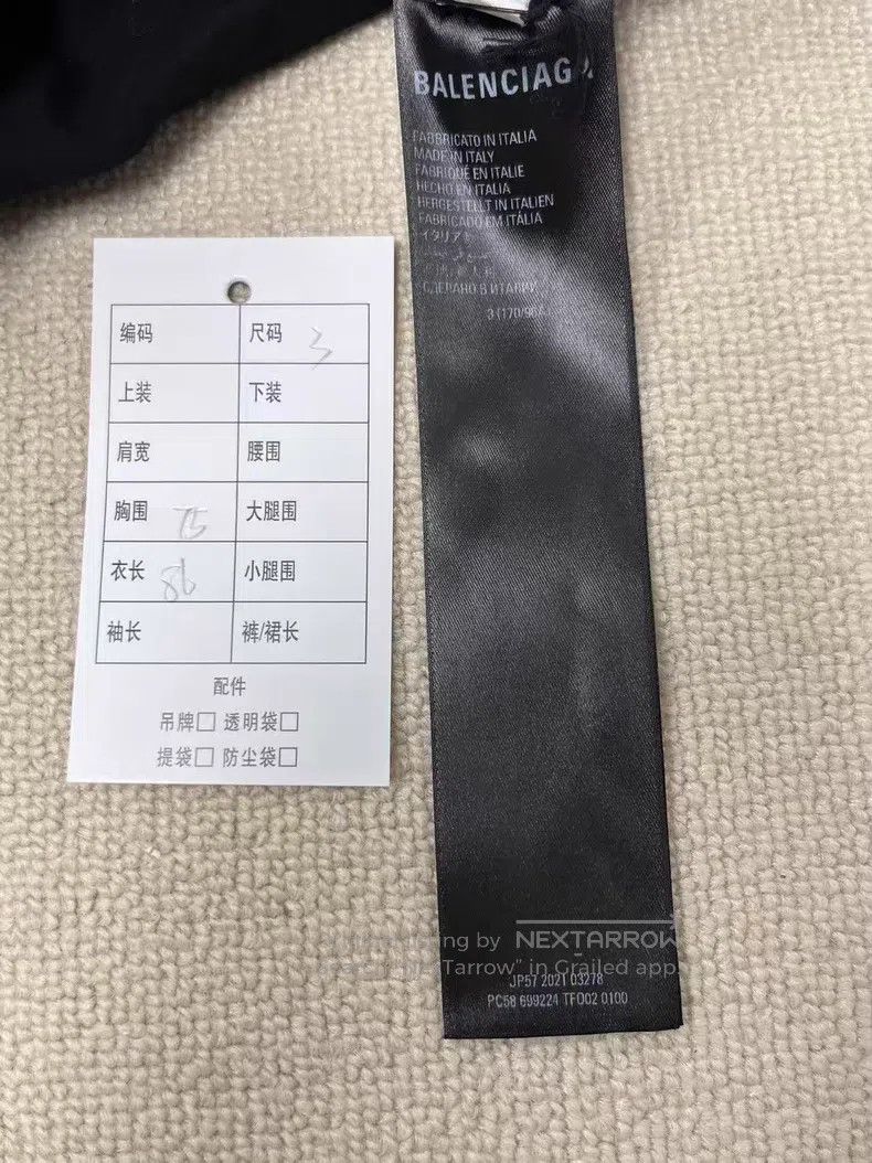 Balenciaga Balenciaga Letter Logo Printed Color-Blocked Zip-Up Collar Size L / US 10 / IT 46 - 4 Thumbnail
