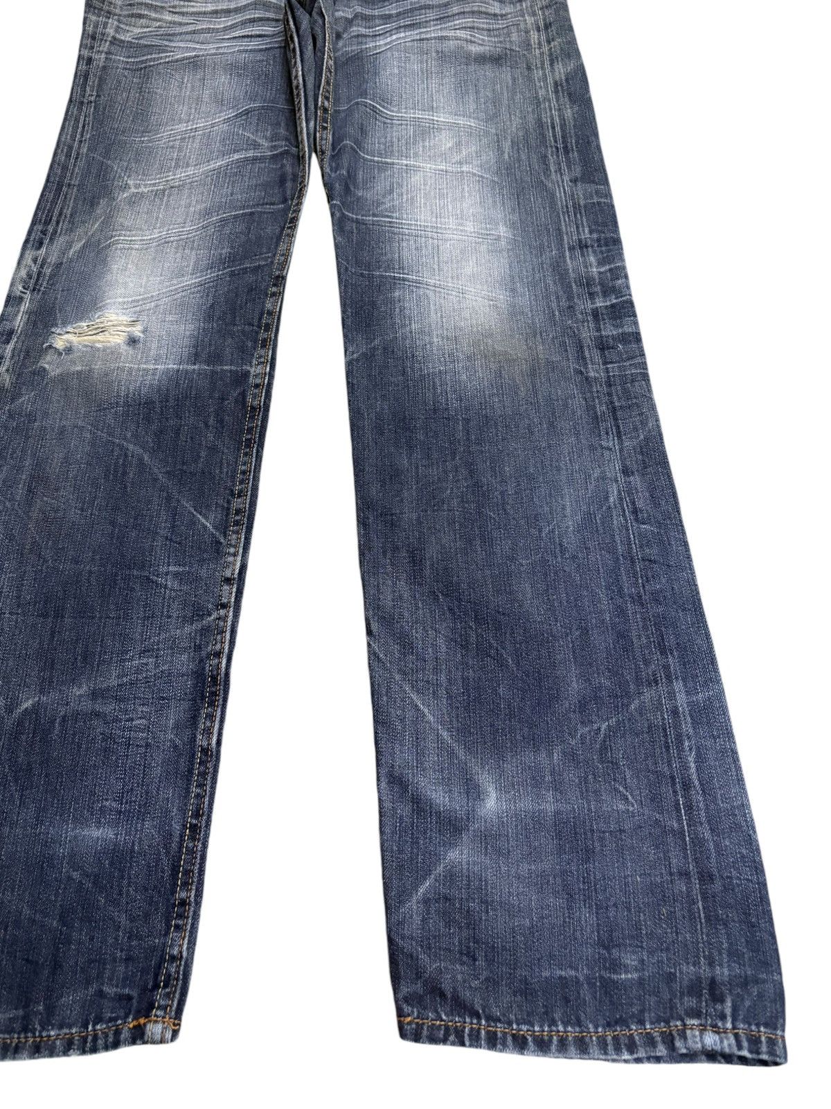 Japanese Brand Vintage Japanese Brand Honeycomb Punk Embroidered Jeans Size US 33 - 7 Thumbnail