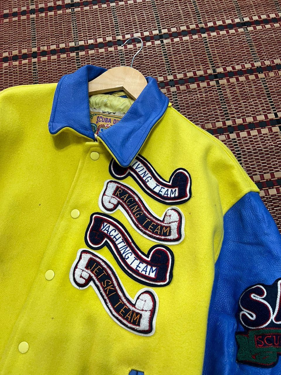 Vintage Vintage SAS Scuba Diving Varsity Jacket Size US L / EU 52-54 / 3 - 3 Thumbnail