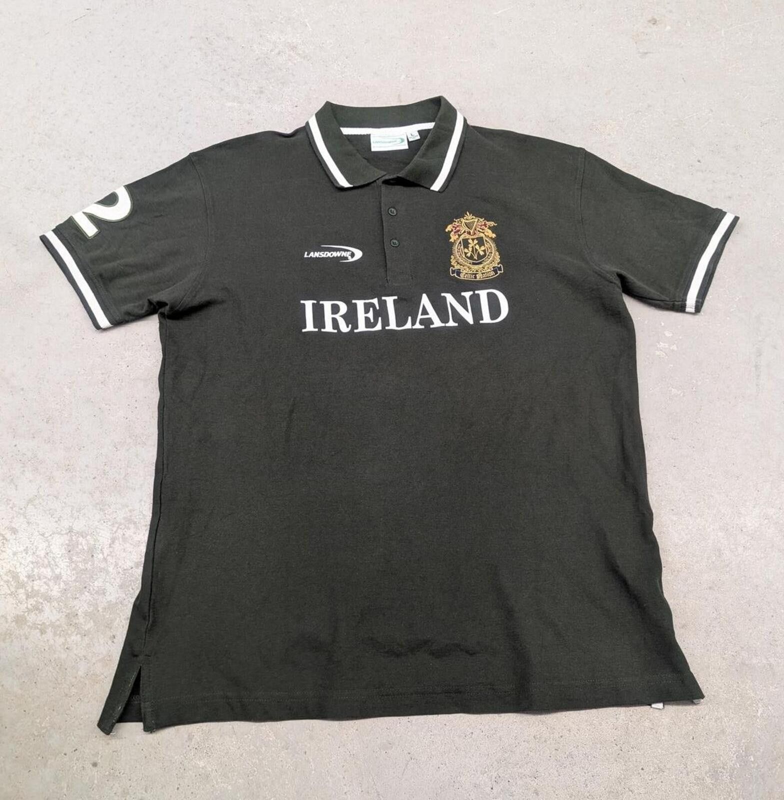 Rugby Ralph Lauren Lansdowne Ireland National Team Green Rugby Polo Jersey Size US L / EU 52-54 / 3 - 1 Thumbnail