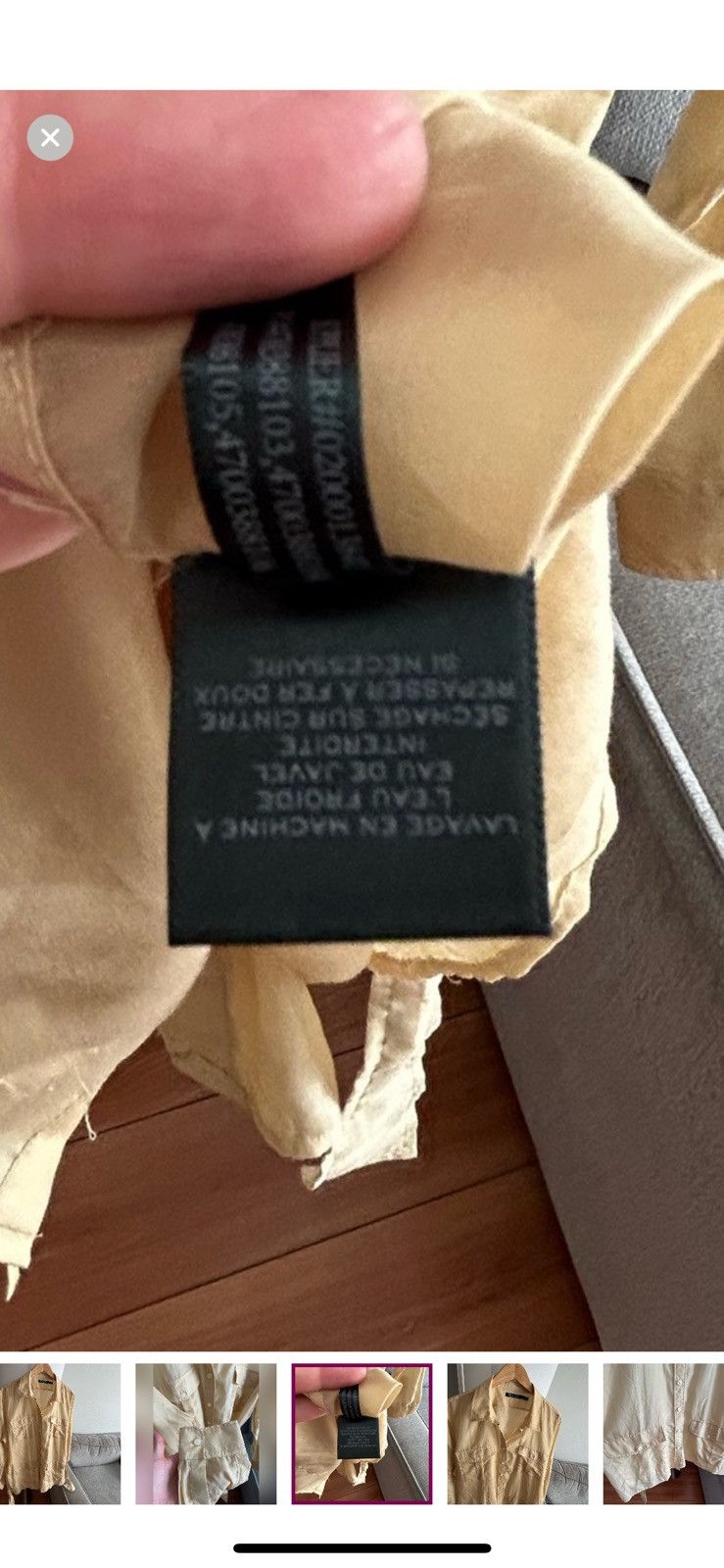 Lauren Ralph Lauren Lauren Ralph Cotton Silk Beige XXL Shirt Size XXL / US 16-18 / IT 52-54 - 5 Thumbnail