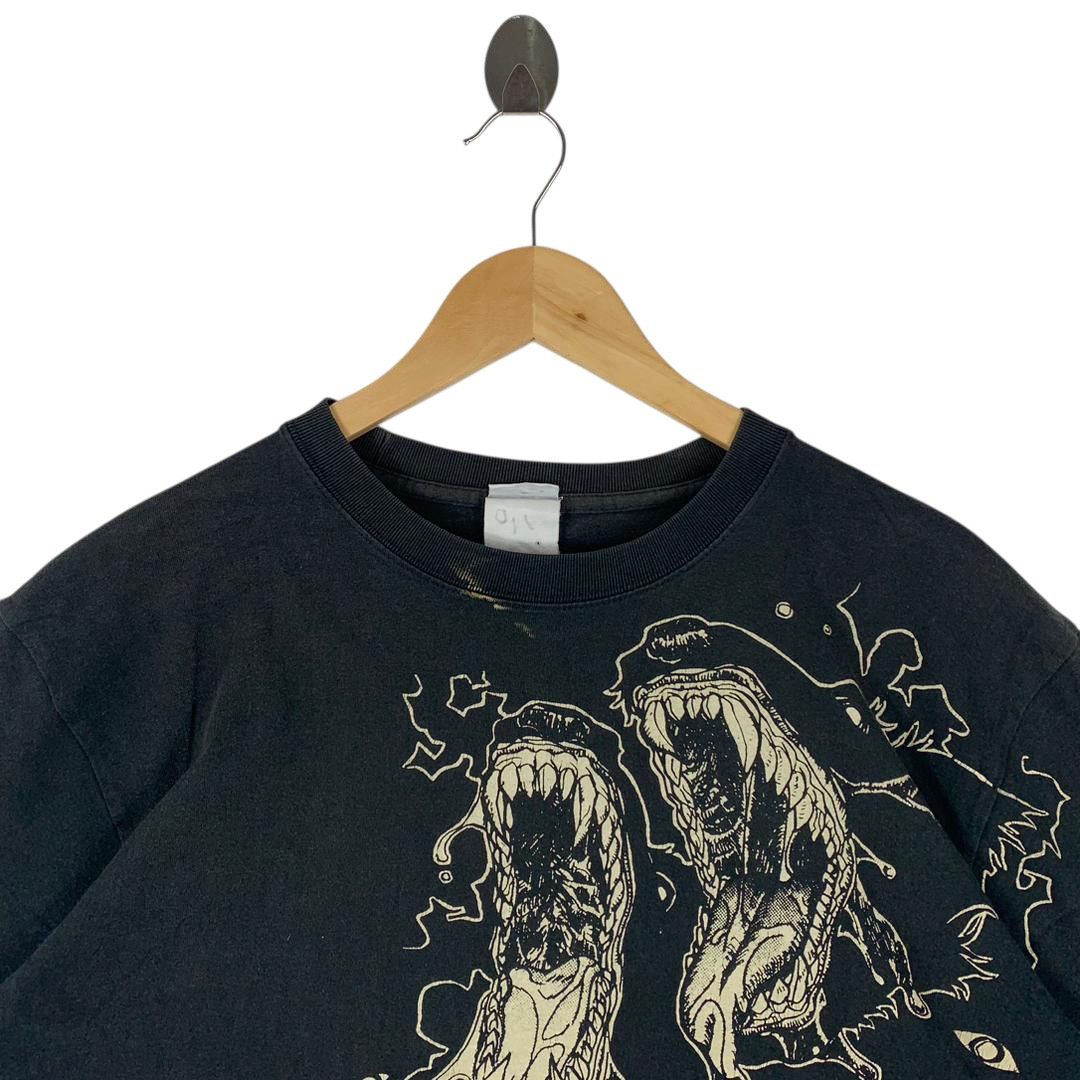 Anime Vintage HELLSING HELLHOUND black anime printed tee Size US M / EU 48-50 / 2 - 2 Thumbnail