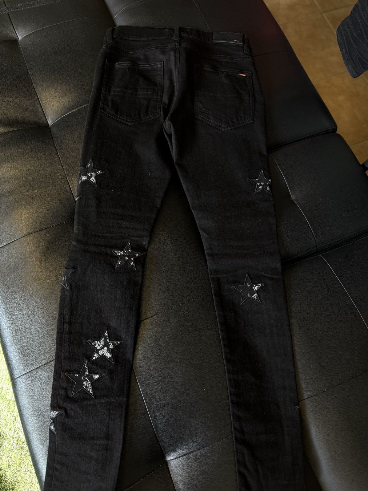 Amiri Amiri Black STAR Jeans Black Patch Size 30 Flawless 🧼 Size US 30 / EU 46 - 8 Thumbnail