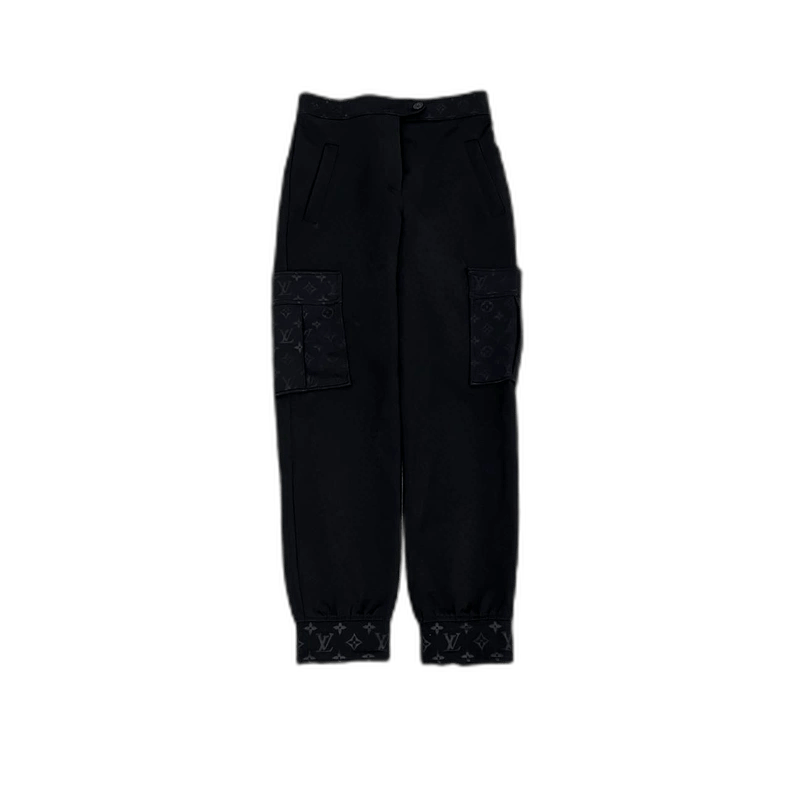 Louis Vuitton Louis Vuitton black cargo pants 34-2507 Size US 34 / EU 50 - 1 Thumbnail