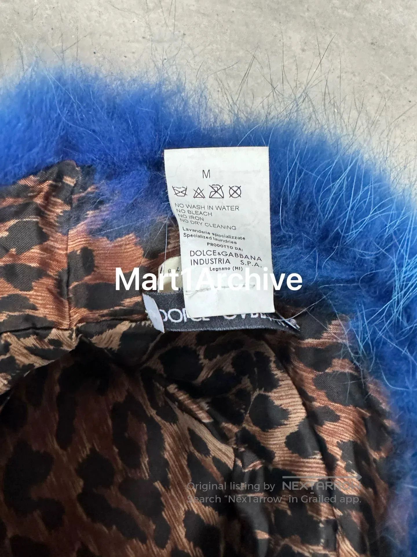 Dolce & Gabbana Dolce&Gabbana Rabbit Fur Gradient Hat. Size ONE SIZE - 6 Thumbnail