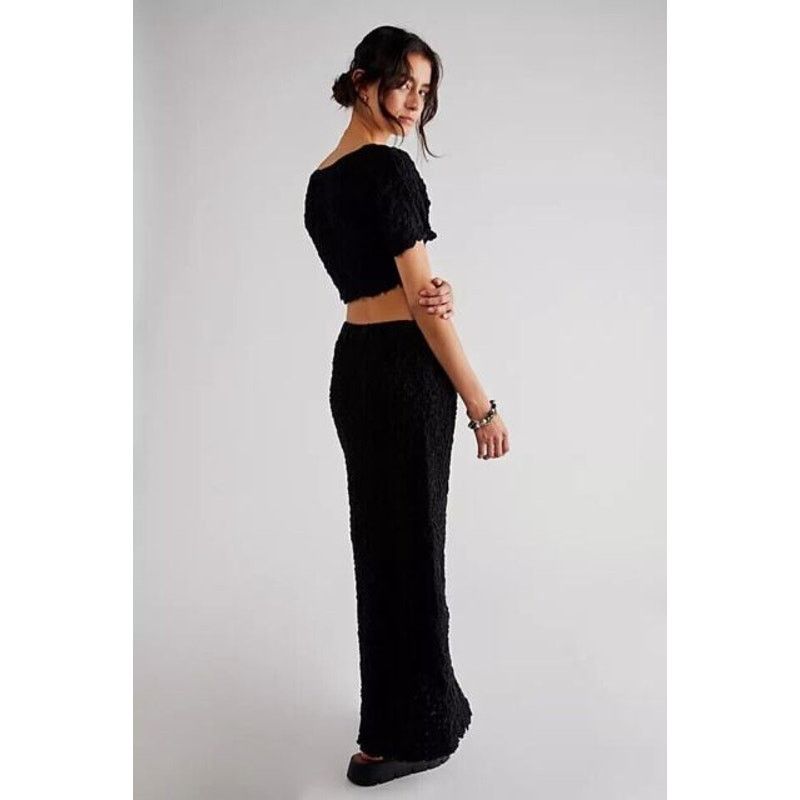 Free People New Free People Double The Fun Set $128 X-SMALL Black Size 26" / US 2 / IT 38 - 3 Thumbnail
