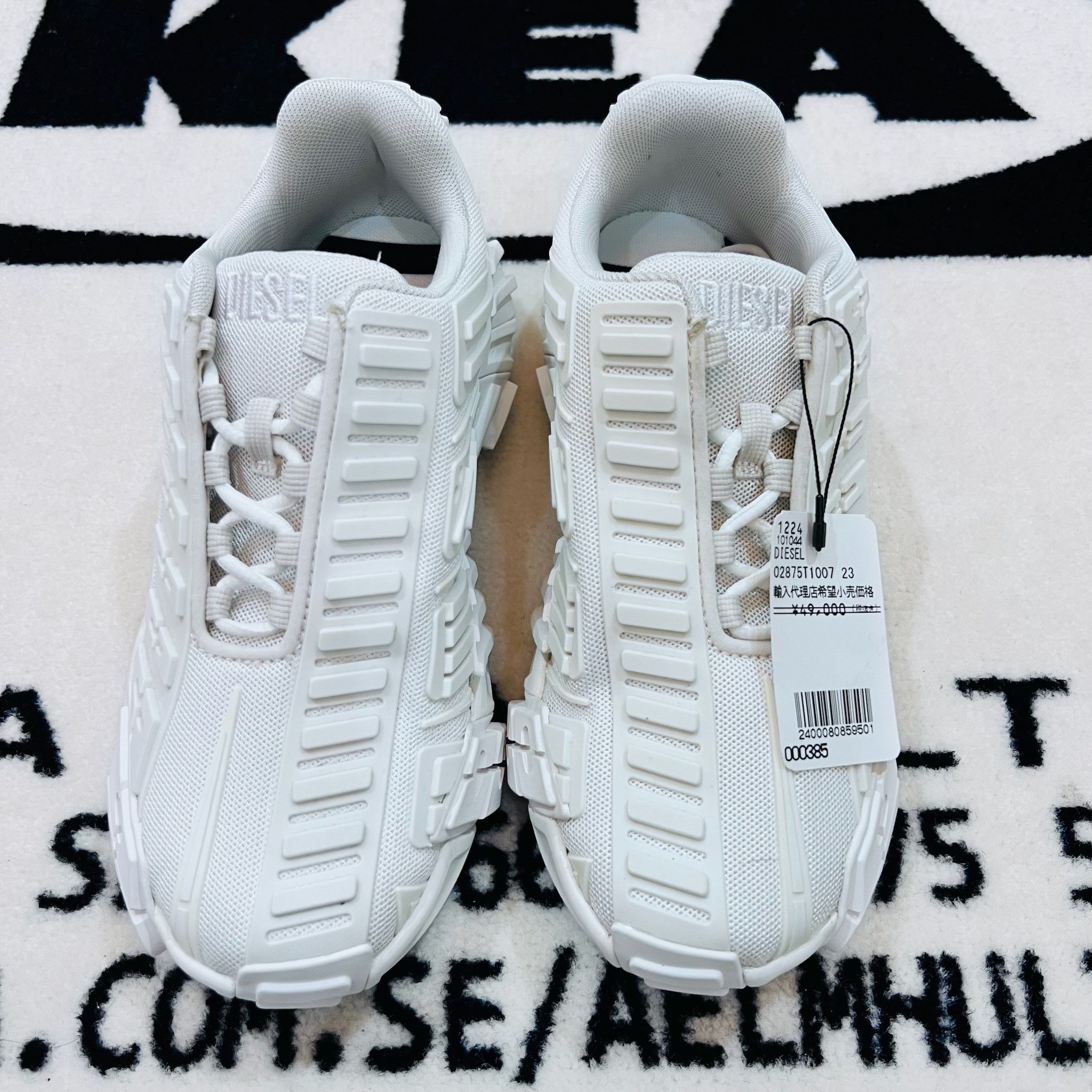 Diesel Diesel S Prototype Low-top White & Cream Sneakers Shoes Size US 6 / IT 36 - 2 Thumbnail