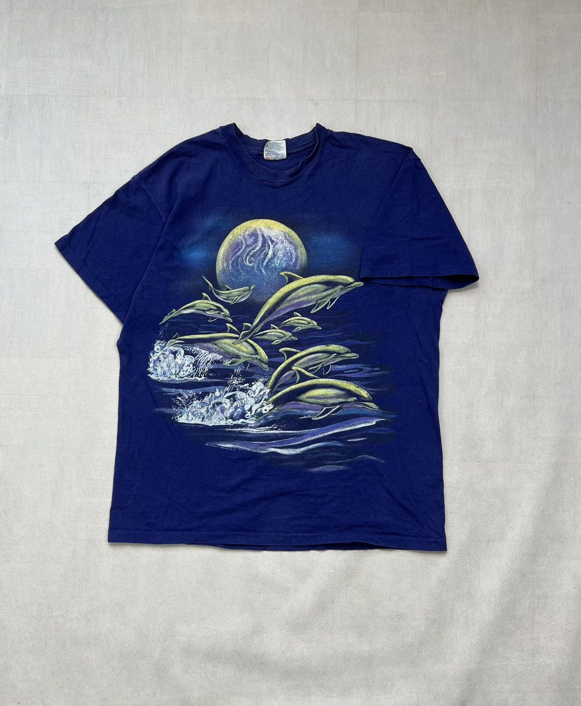 Hanes × Vintage Tshirt Harlequin 1999 Dolphins Vintage 90’s Size US L / EU 52-54 / 3 - 1 Thumbnail
