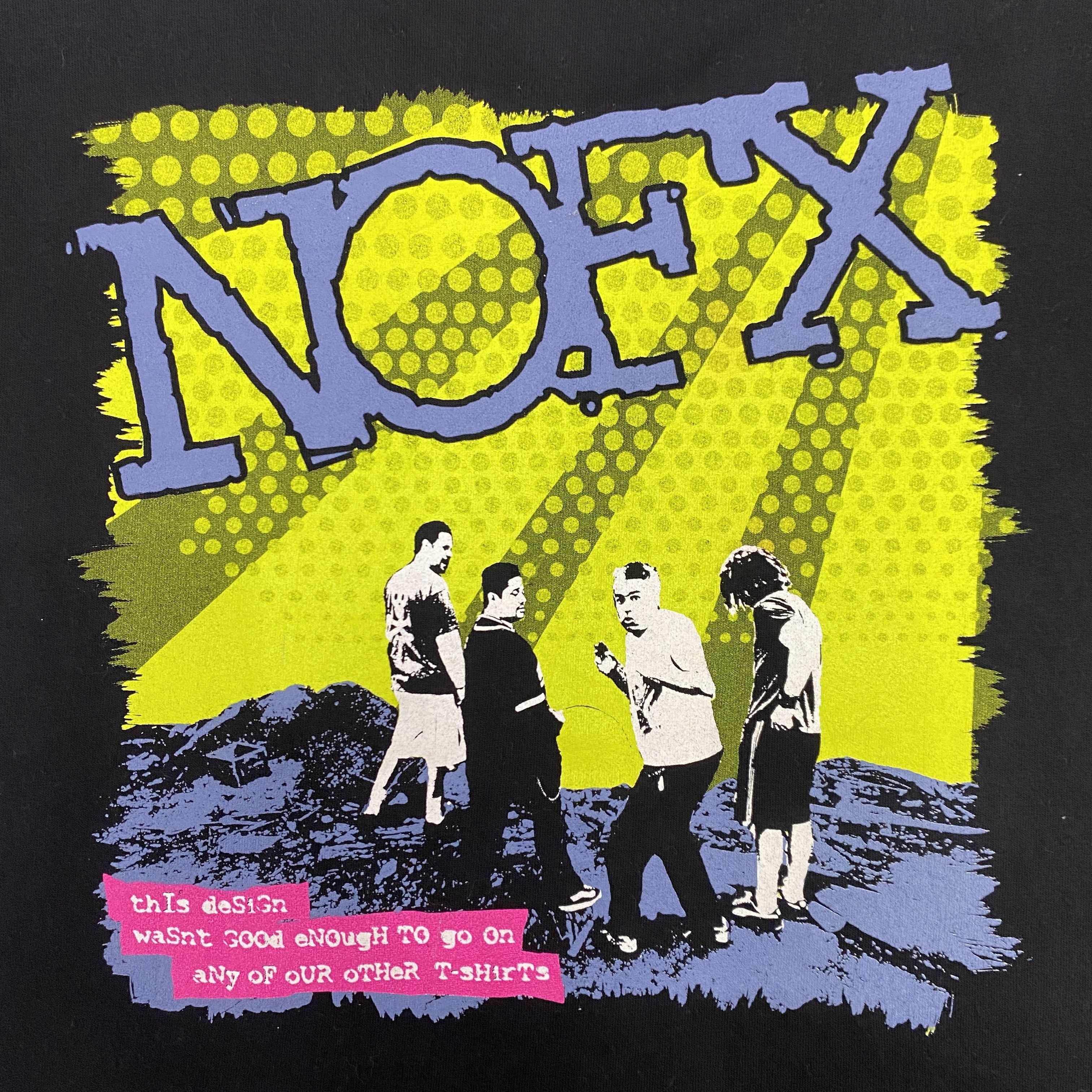 Band Tees Vintage 90s Nofx Punk Band Promo Tour Concert T-Shirt - I035 Size US M / EU 48-50 / 2 - 3 Thumbnail