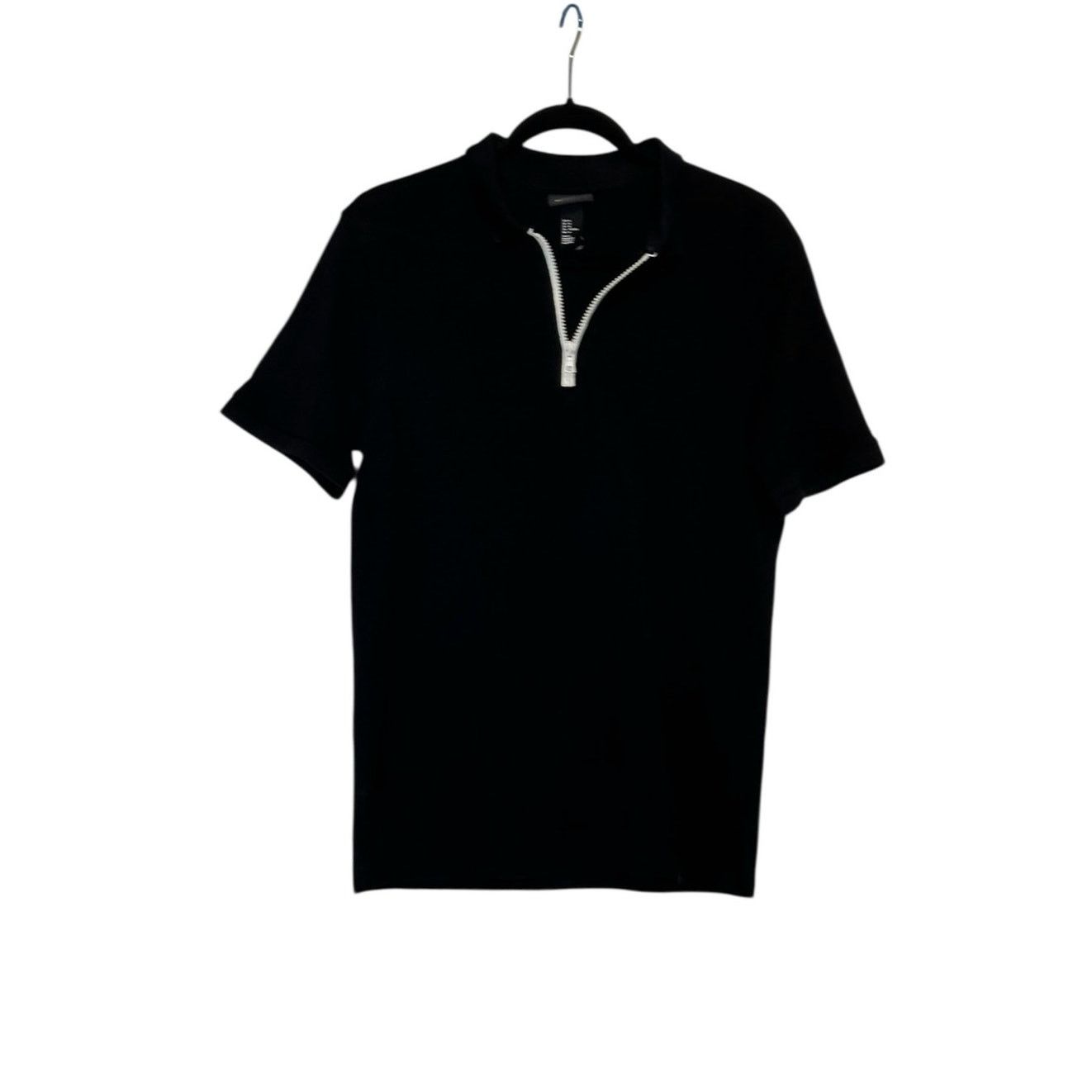 H&M H&M Conscious black short sleeves zipper polo shirt size M Size US M / EU 48-50 / 2 - 9 Thumbnail