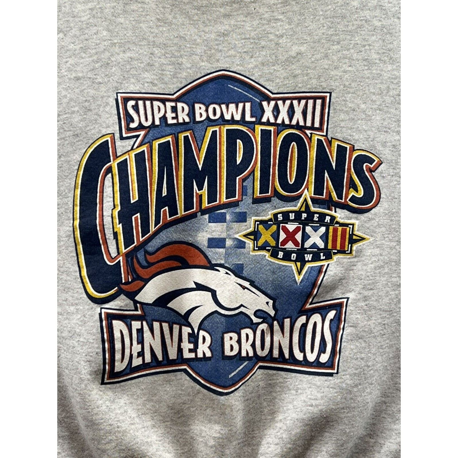 Logo 7 Logo 7 Denver Broncos Super Bowl XXXII Champions Sweatshirt Size US L / EU 52-54 / 3 - 3 Thumbnail