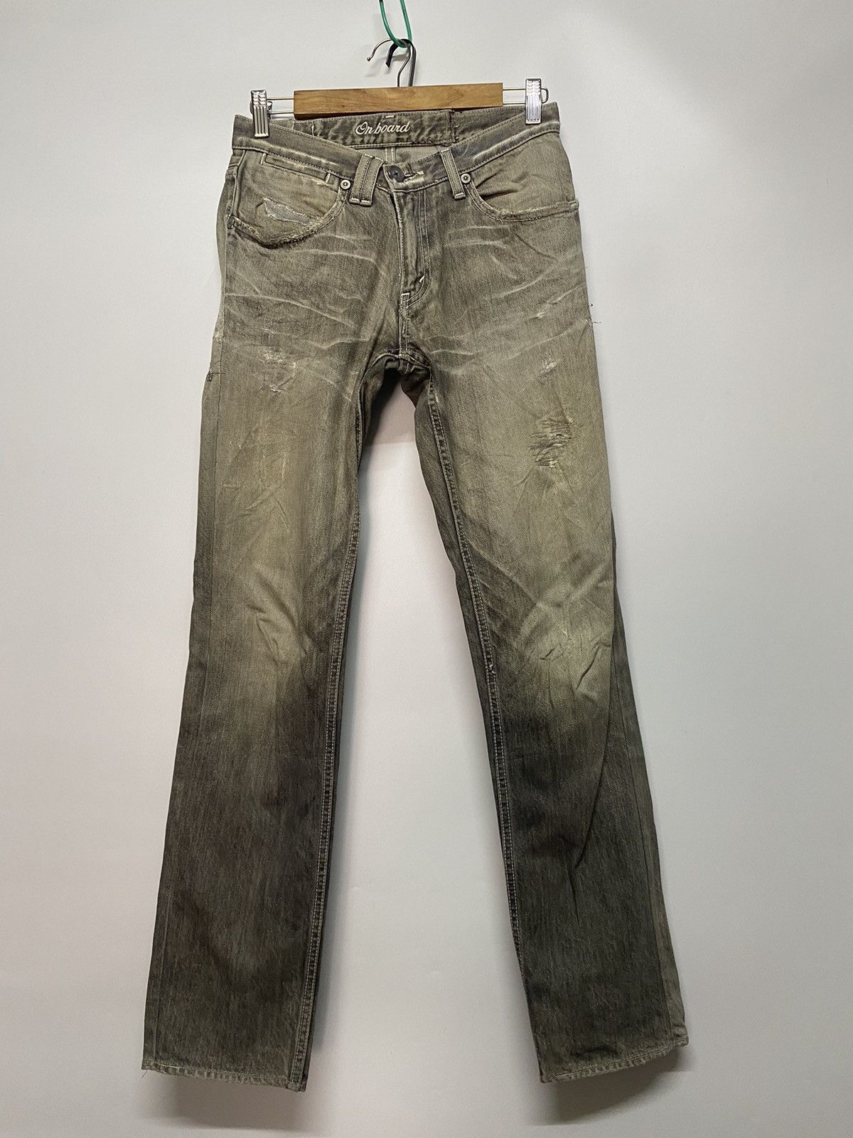 Japanese Brand Japanese Brand On Board Distressed Denim Jeans Size US 28 / EU 44 - 1 Thumbnail