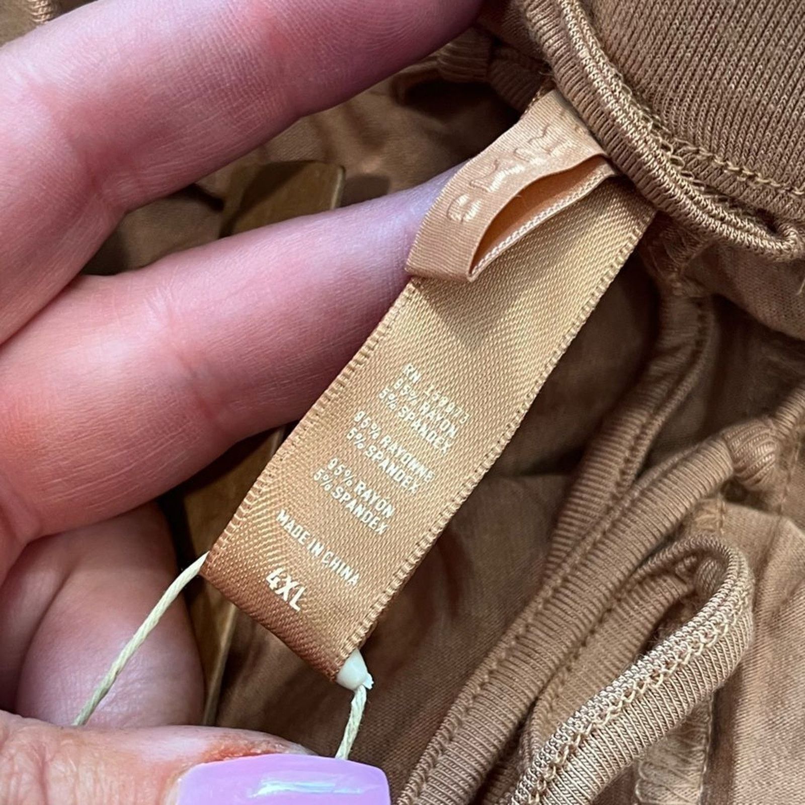 SKIMS NWT Skims Velour Track Pants Wide Leg Ochre Size 4X Size 42" / US 20 - 4 Thumbnail
