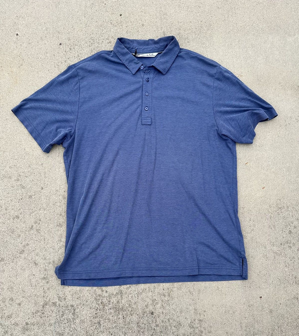TravisMathew Travis Mathew Golf Polo Men Size Xl Blue Pima Perfomance Size US XL / EU 56 / 4 - 1 Thumbnail