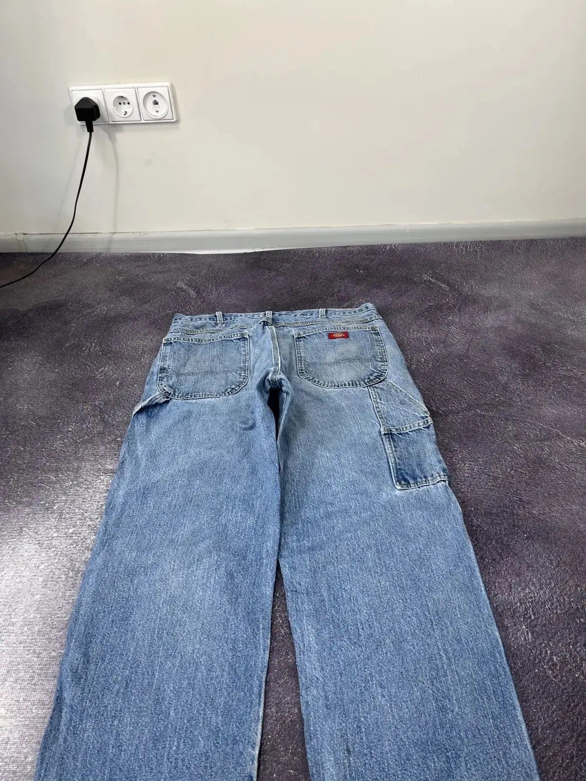 Dickies × Vintage Vintage Dickies Light Blue Work Denim Hype Baggy Jeans Size US 36 / EU 52 - 4 Thumbnail
