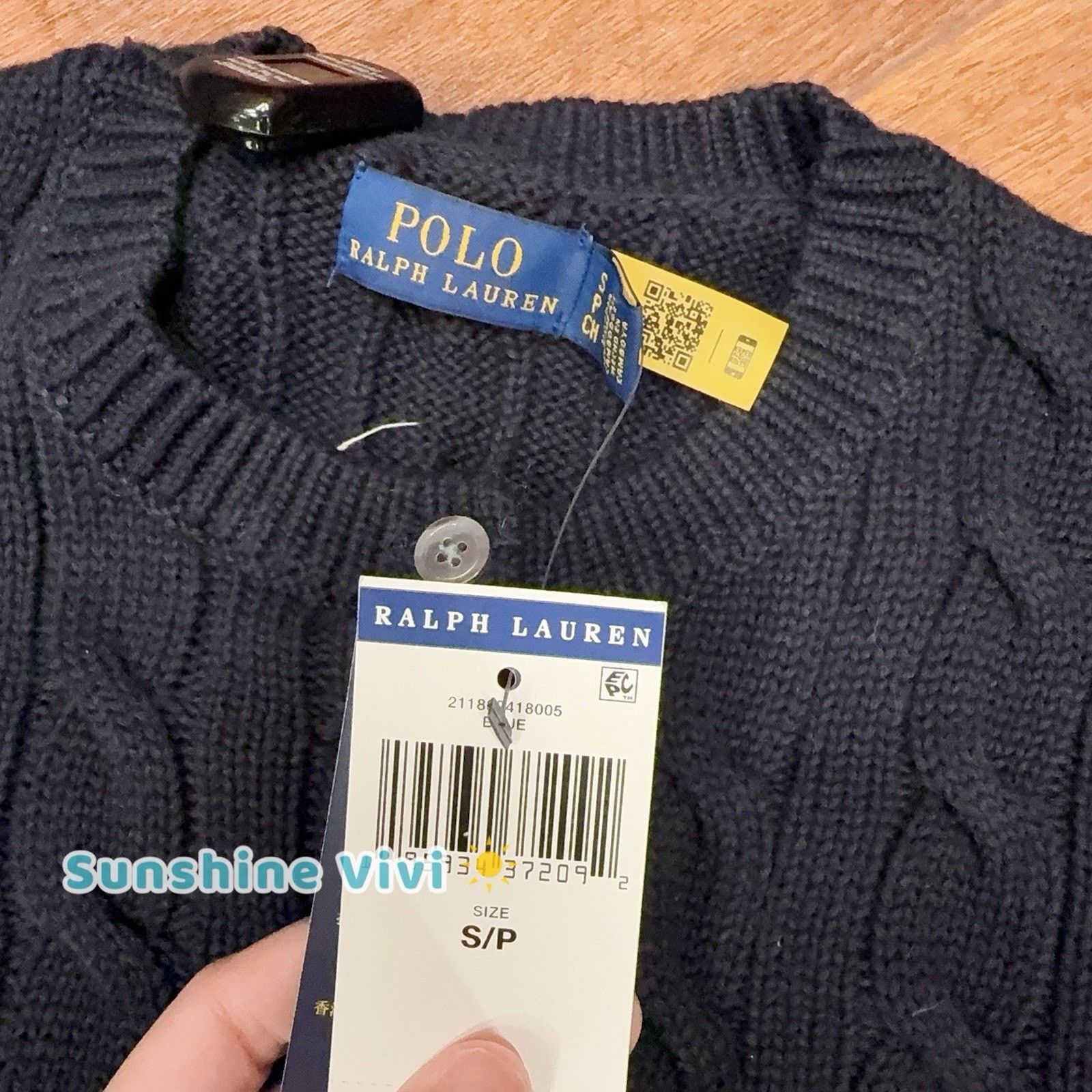 Polo Ralph Lauren NWT Polo Ralph Lauren Cable Knit Cardigan Sweater S BLUE Size S / US 4 / IT 40 - 4 Thumbnail