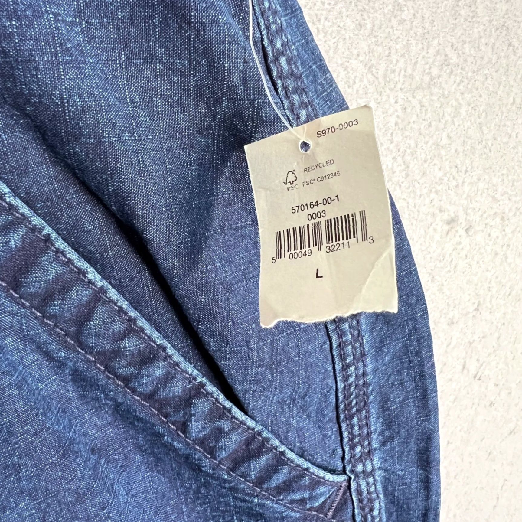 Gap Gap Jeans Denim Blue Large Mens Relaxed Fit Tapered Size 36" / US 14 / IT 50 - 5 Thumbnail