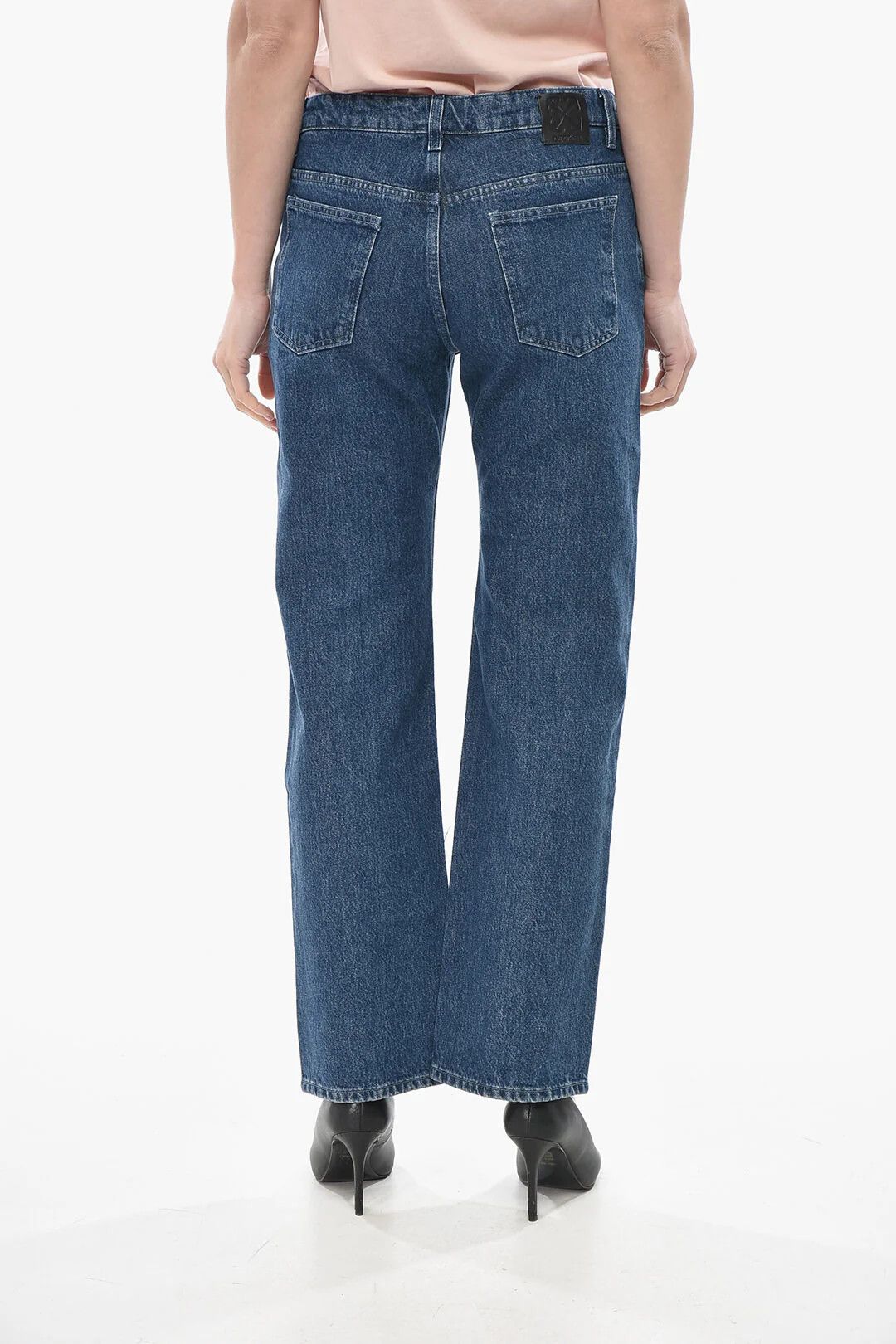 Off-White og1mm0426 Slim-Fit Dark Wash Straight-Leg Jeans in Blue Size 28" / US 6 / IT 42 - 2 Thumbnail