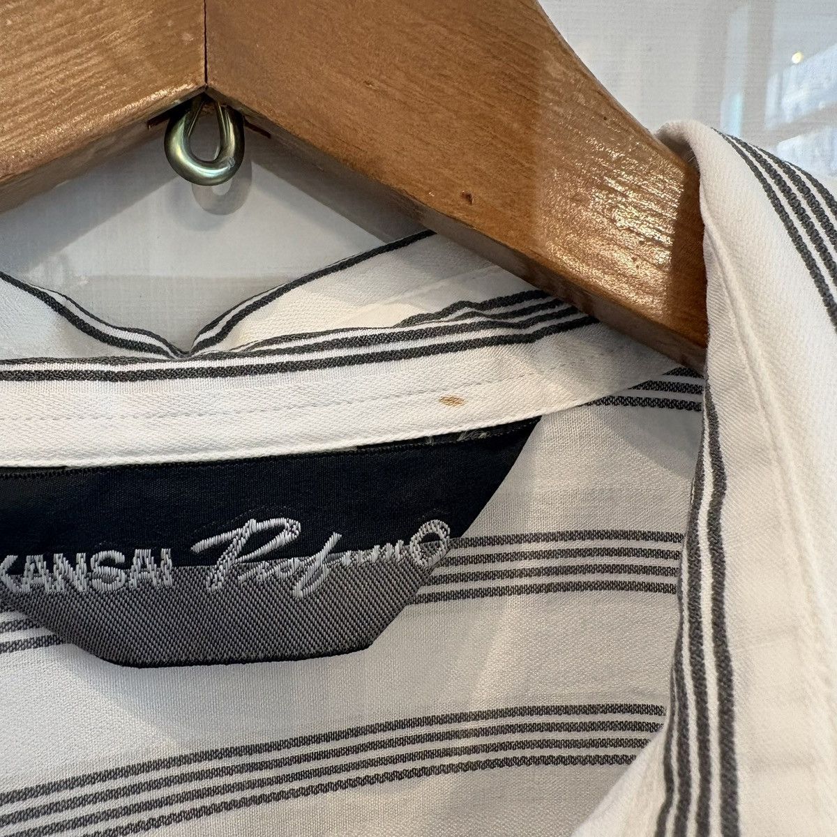 Kansai Yamamoto KANSAI YAMAMOTO STRIPED GEOMETRIC SHIRT Size US M / EU 48-50 / 2 - 5 Thumbnail