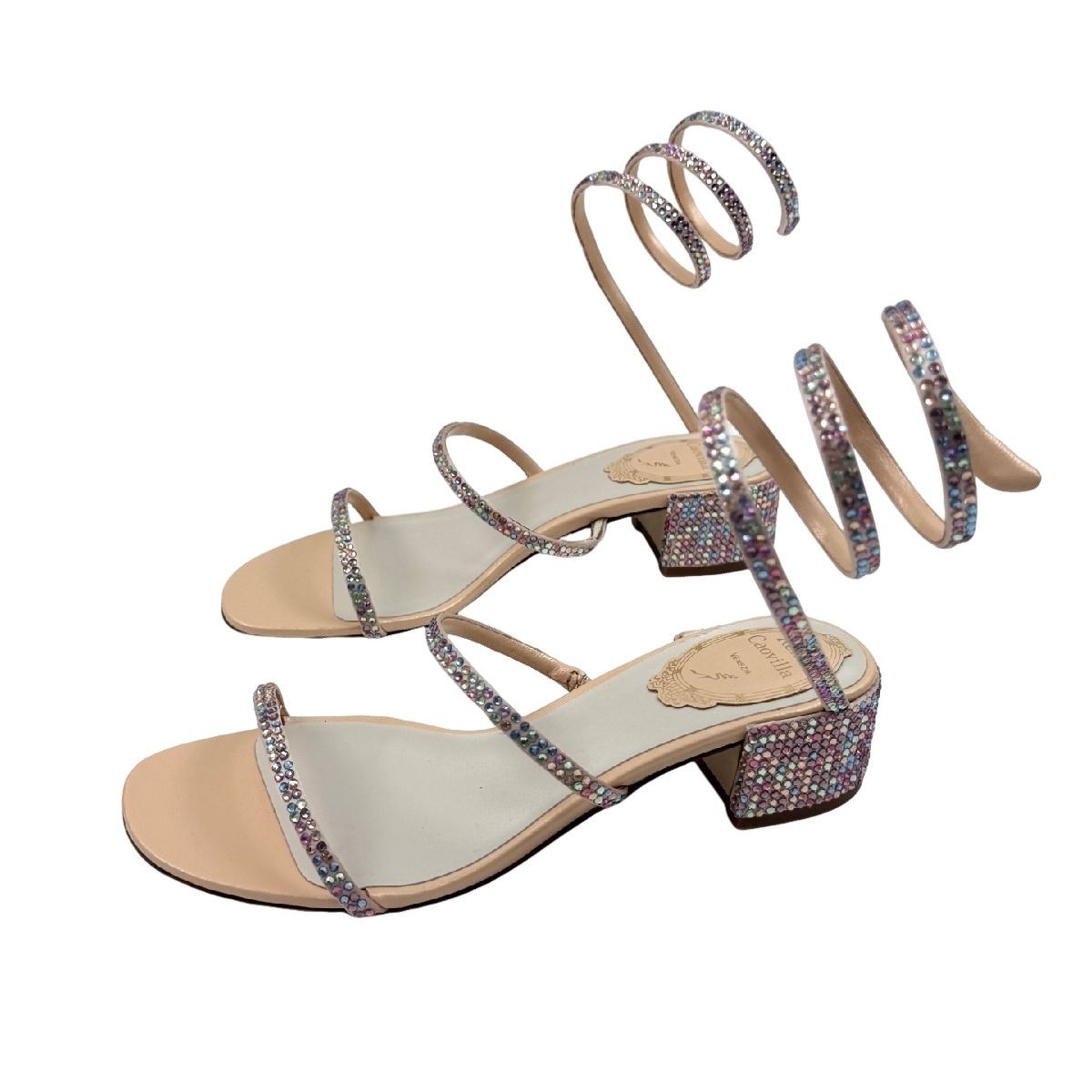 Rene Caovilla Rene Caovilla Crystal Spiral Sandals it 35 Size US 5 / IT 35 - 1 Thumbnail
