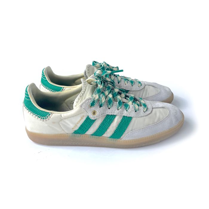 Adidas Cream Green Samba | Grailed