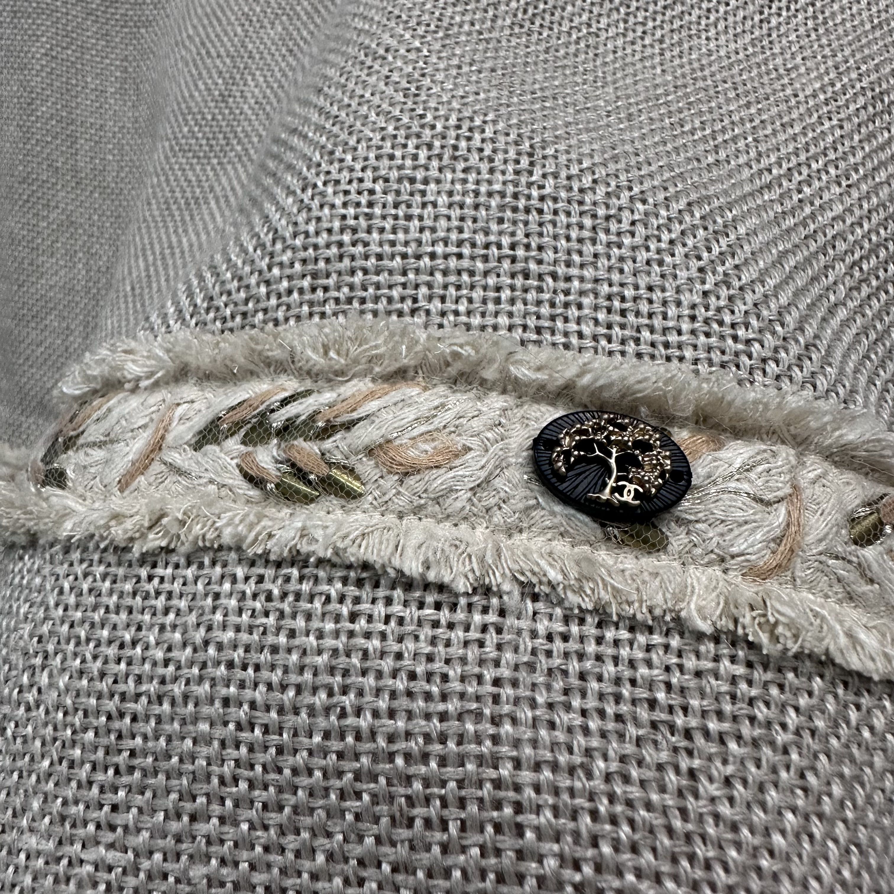 Chanel CHANEL S10 A-line linen dreas Size XS / US 0-2 / IT 36-38 - 6 Thumbnail