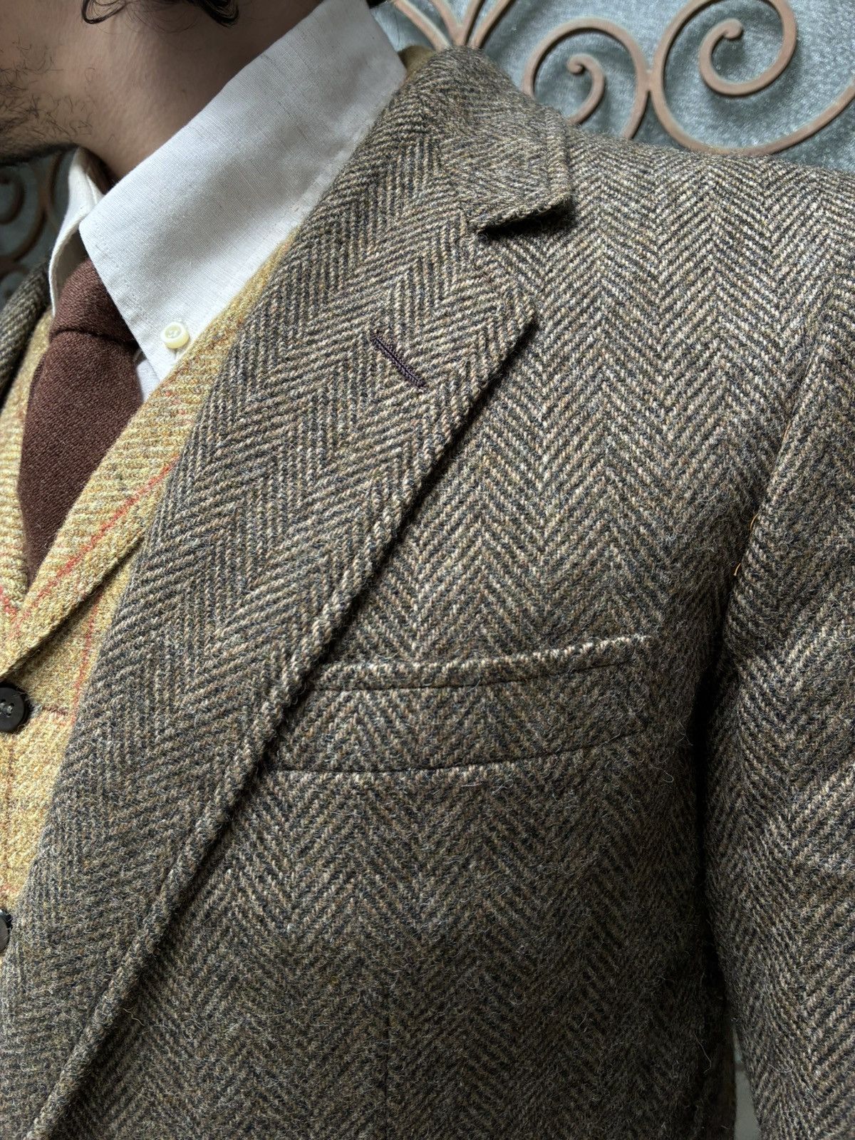 Burberry Burberry’s vintage 80s made in usa pure wool tweed jacket Size 46R - 9 Thumbnail